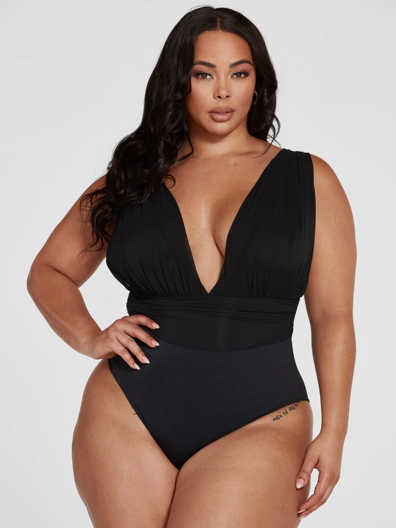 Anastacia Deep-V Bodysuit