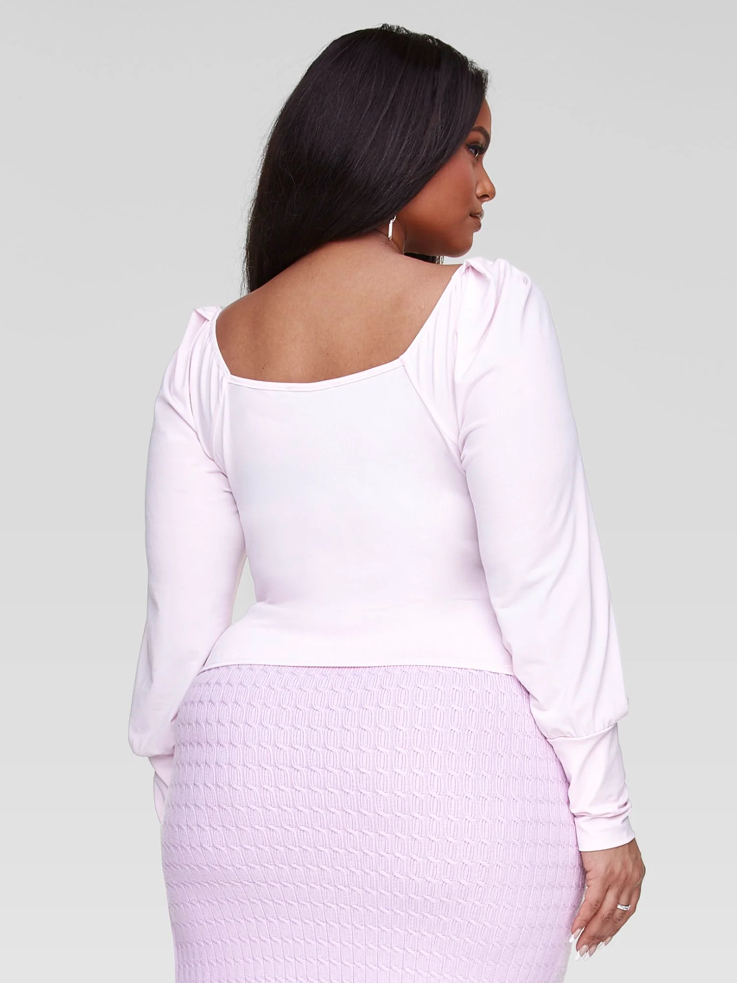 Angela Twist Front Knit Top - Image 3