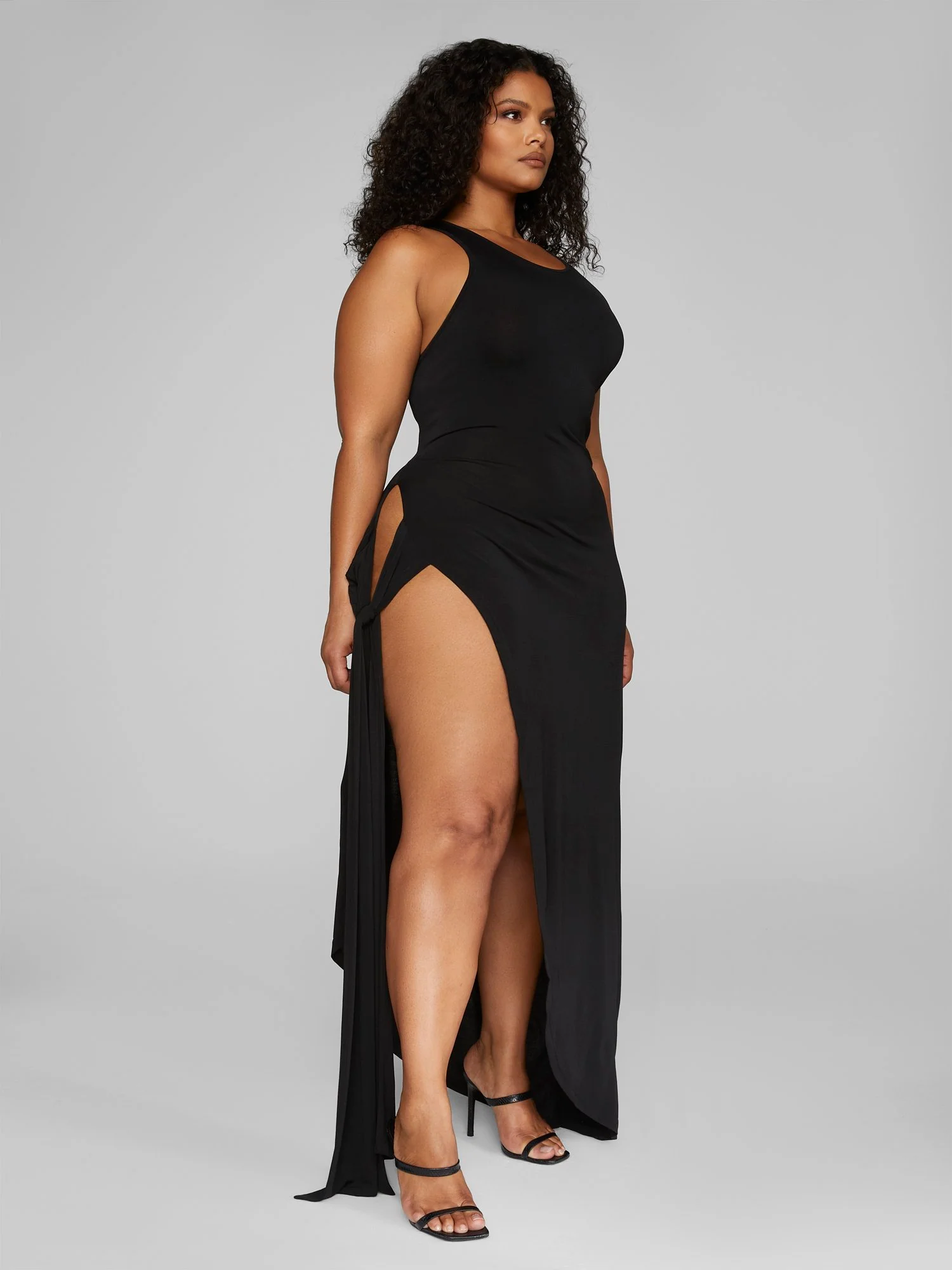 Angelique Side Slit Knit Maxi Dress - Leslie Sidora x FTF - Image 3