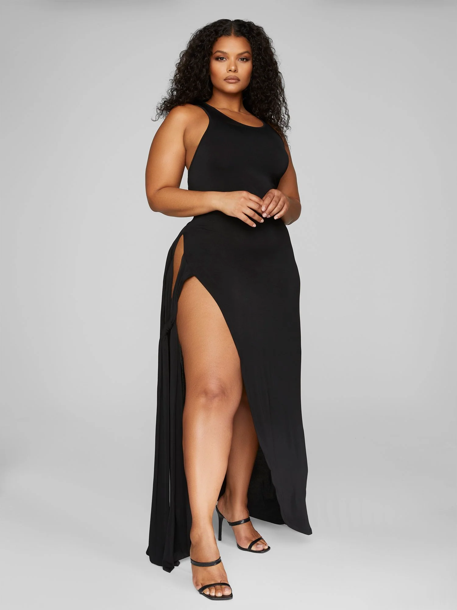 Angelique Side Slit Knit Maxi Dress - Leslie Sidora x FTF - Image 7