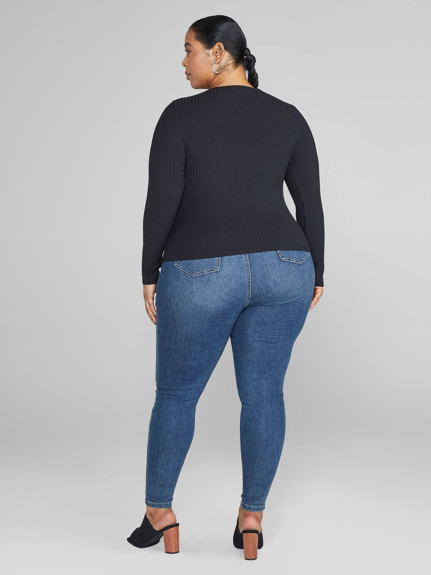 Angie Ribbed Knit Cutout Top - Image 4