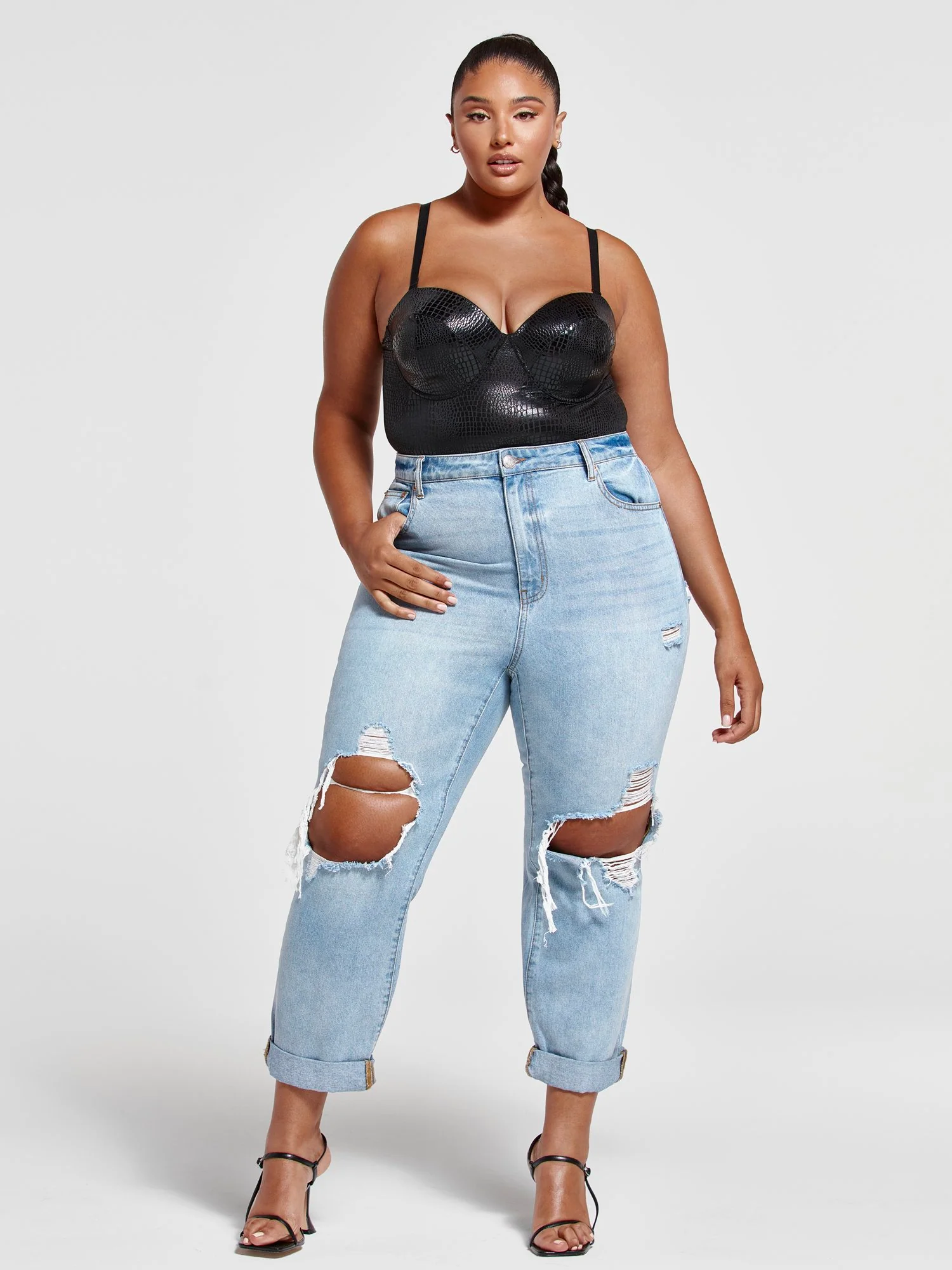Anika Patent Leather Bodysuit - Image 4