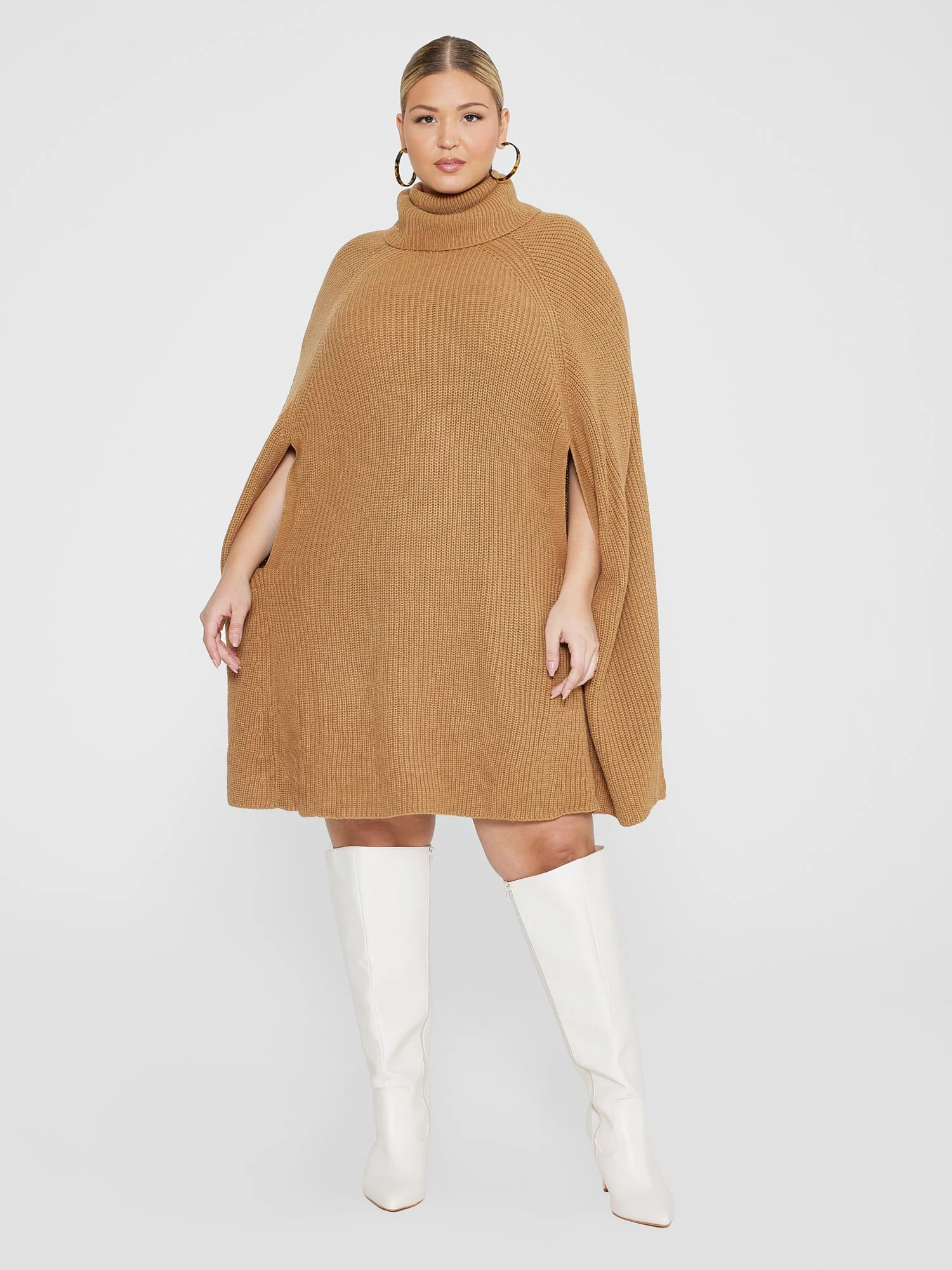 Annalise Cape Sweater Dress - Image 3