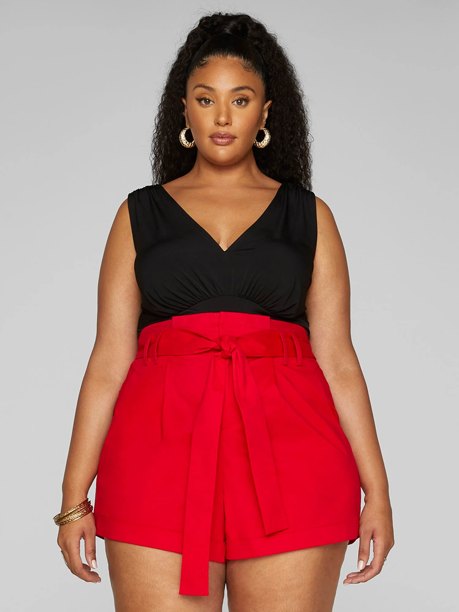 Annette V-Neck Knit Tank - Image 2