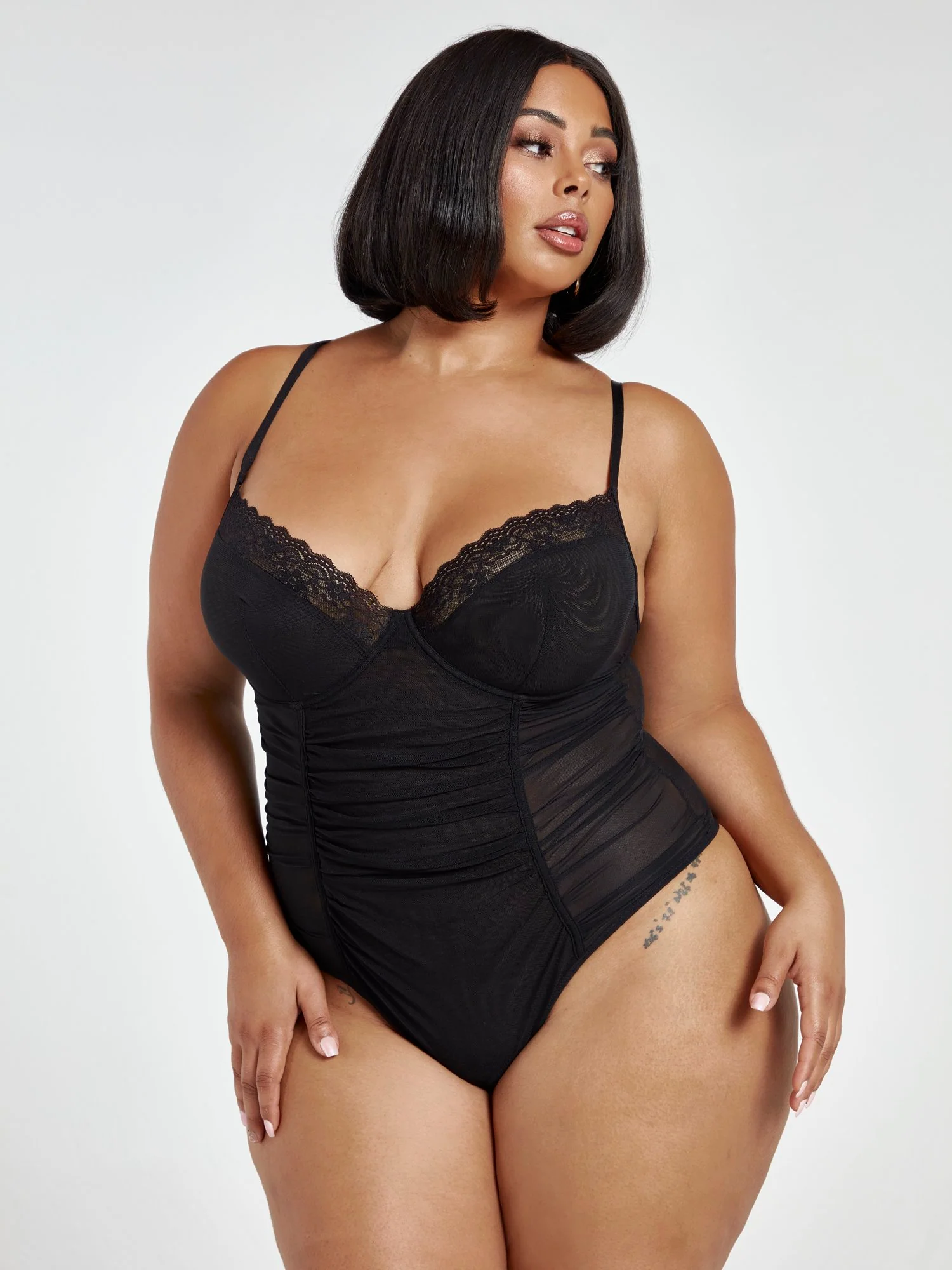Annika Lace Trim Bodysuit - Image 2