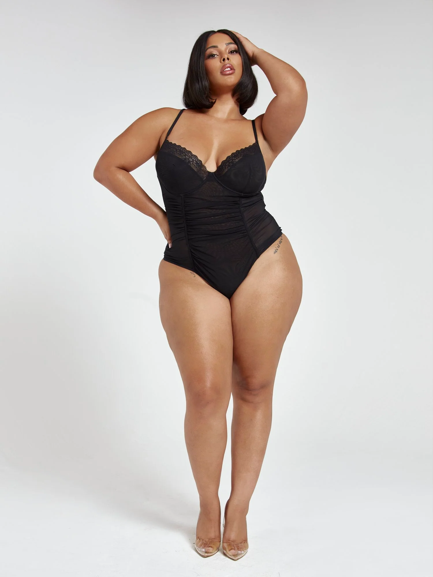 Annika Lace Trim Bodysuit - Image 3