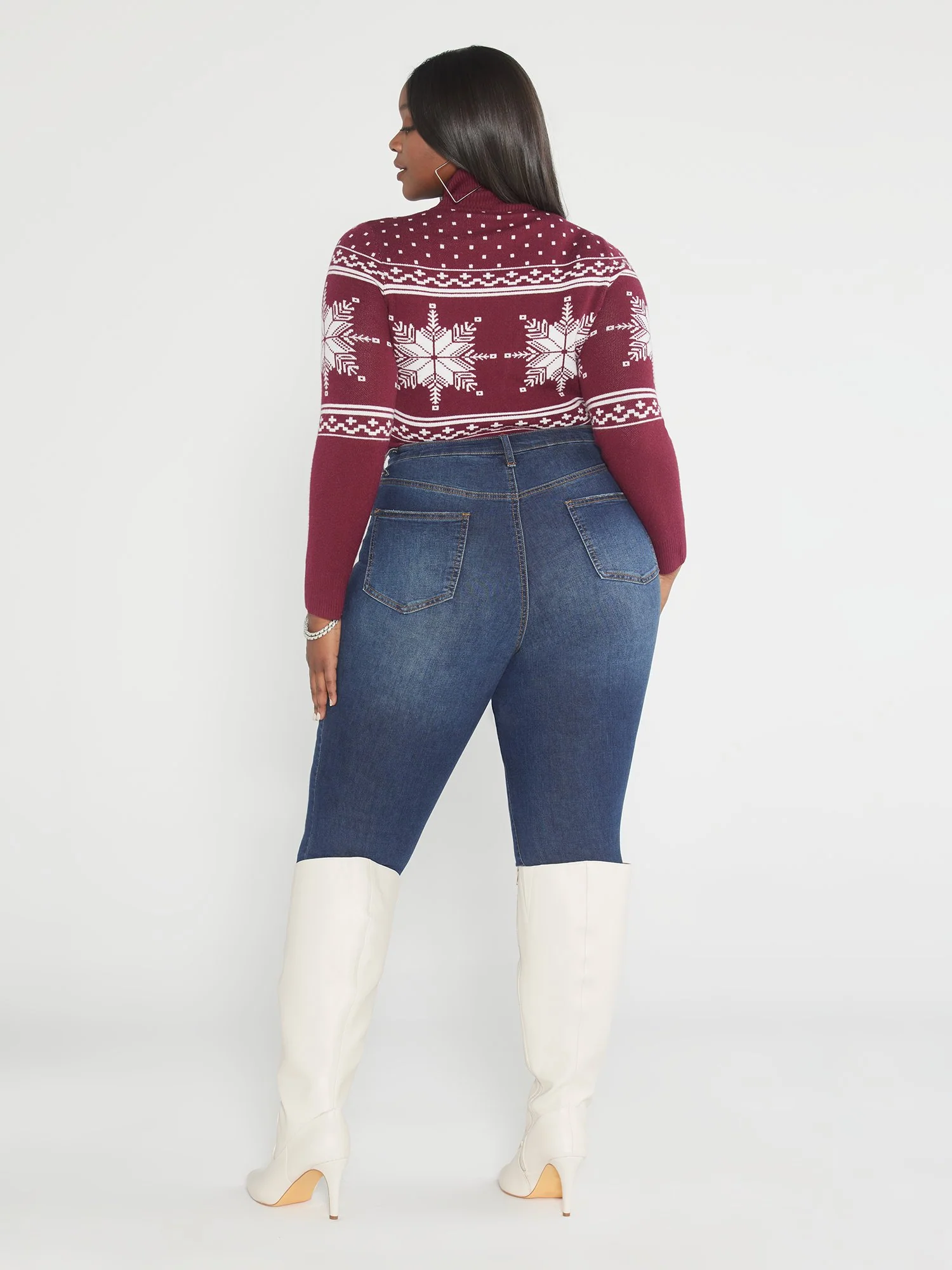 Arianne Front Zip Sweater Bodysuit - Image 3