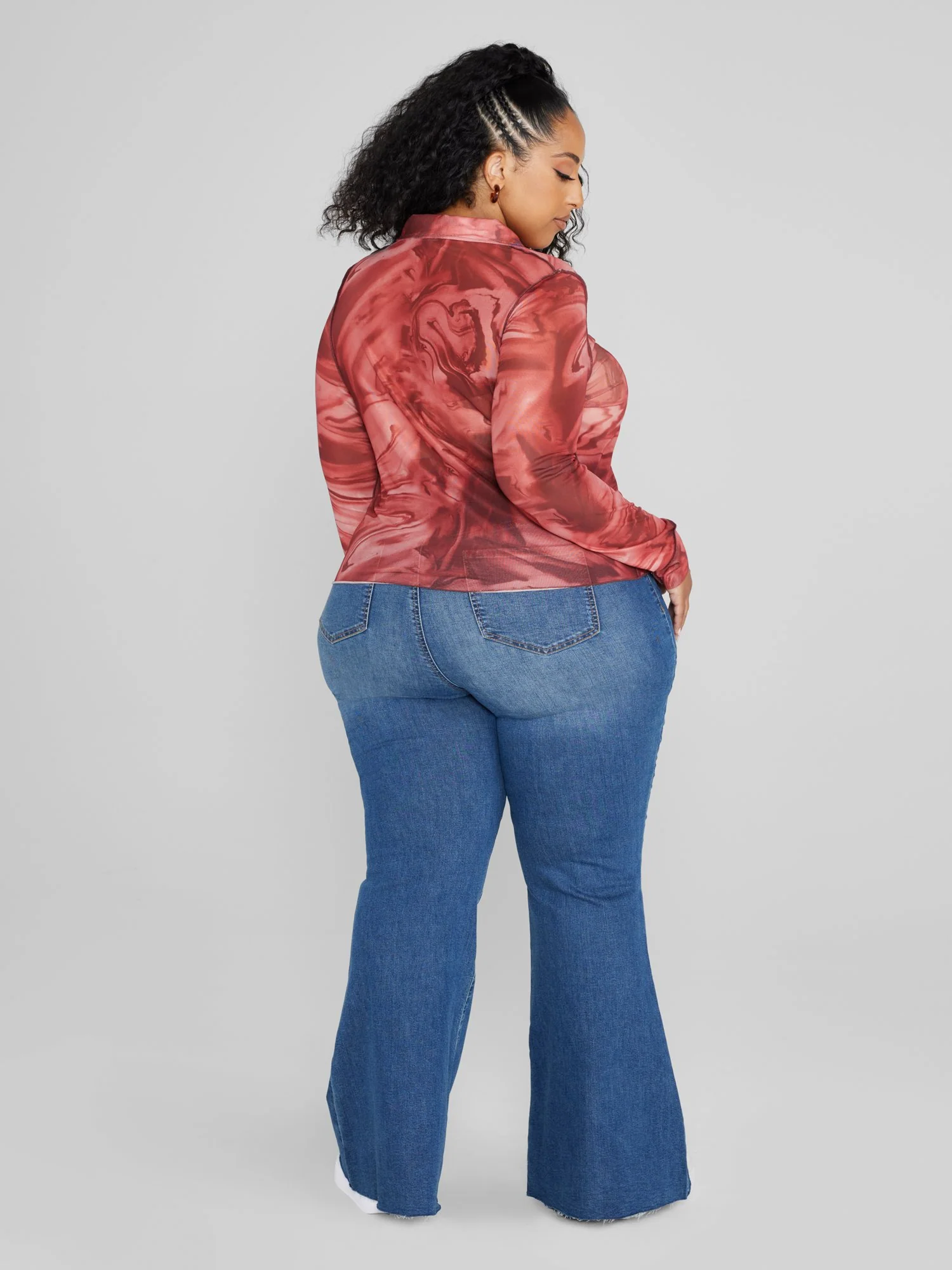 Ariele Button-Down Mesh Shirt - Image 4