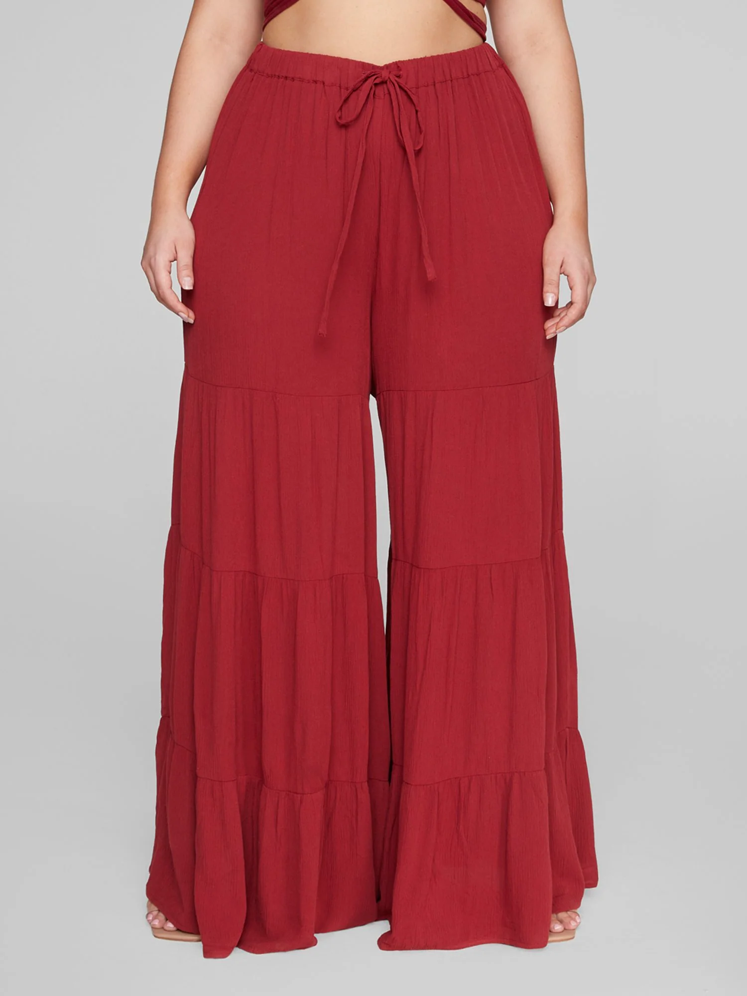 Ariella Tie Waist Tiered Pants - Image 2