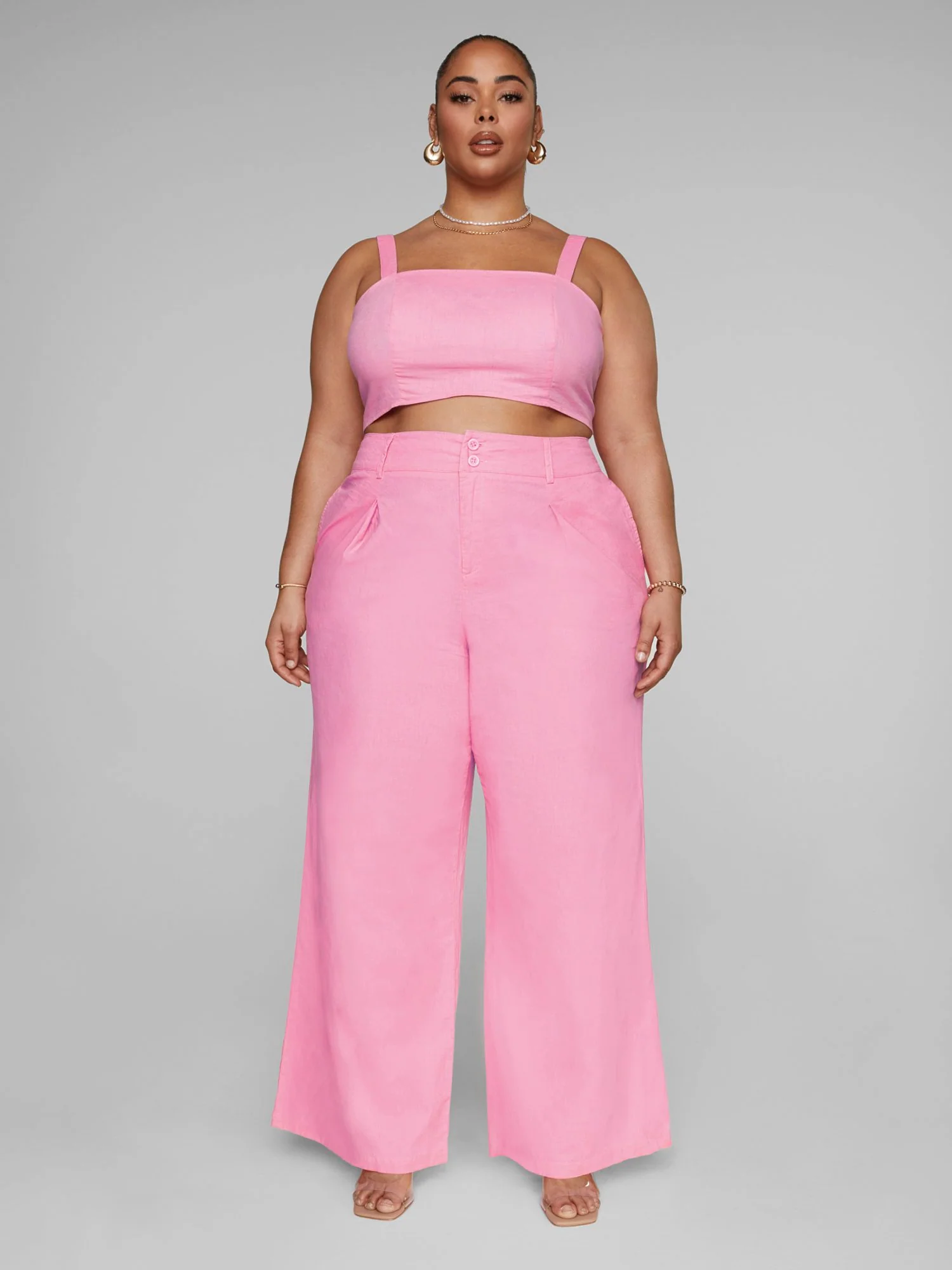 Ashlee Wide Leg Linen Pants - Gabi Fresh x FTF - Image 3