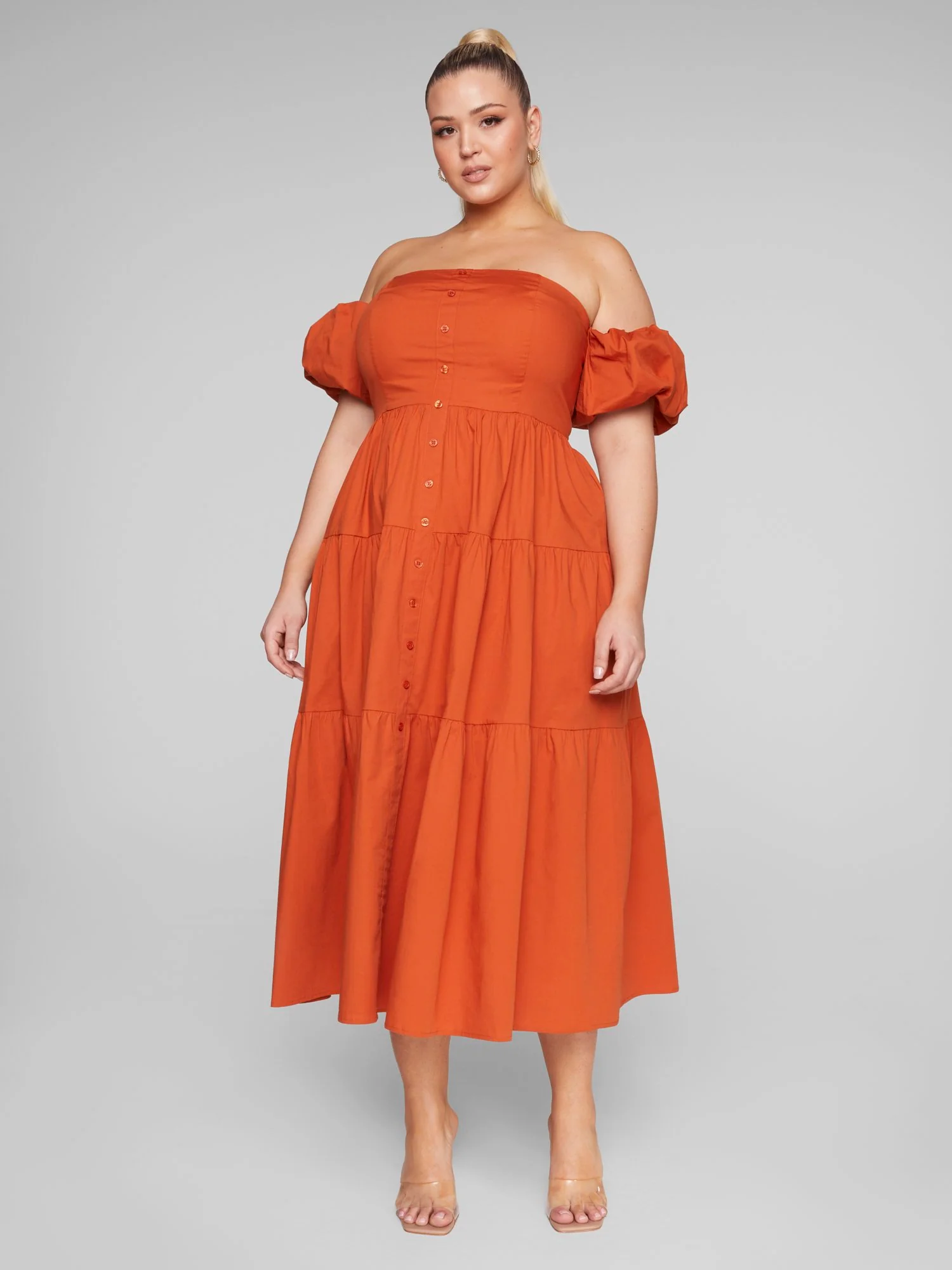 Aspen Off-The-Shoulder Midi Dress - Image 2