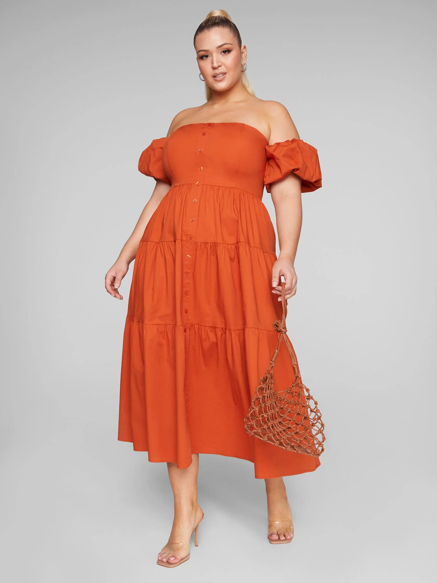 Aspen Off-The-Shoulder Midi Dress - Image 3