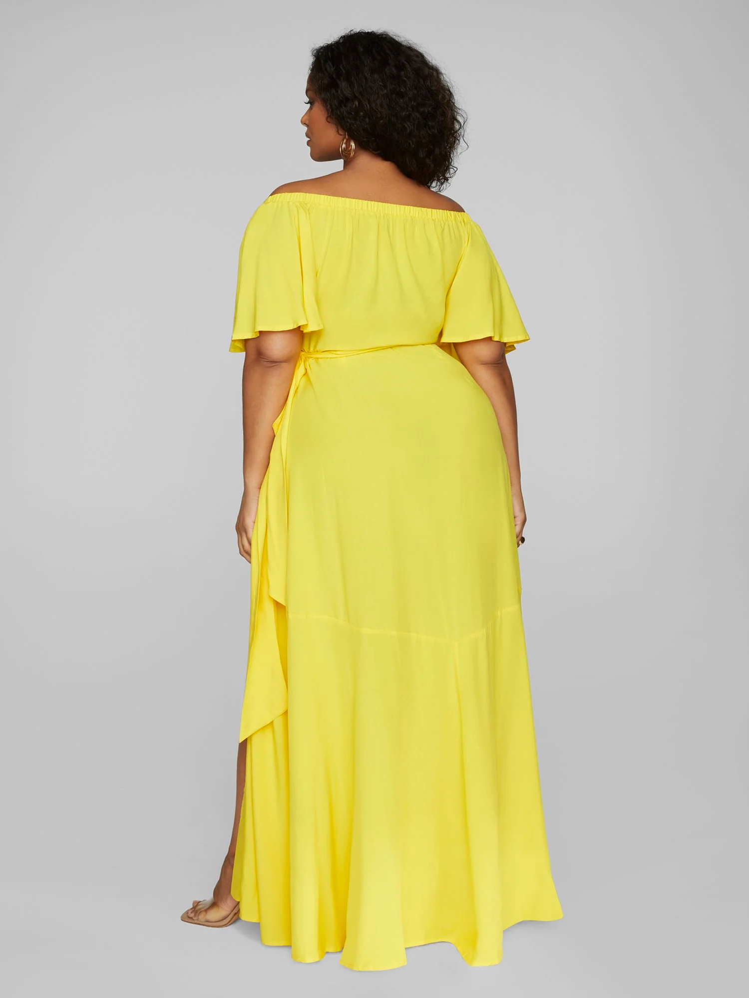 Athena Off The Shoulder Wrap Maxi Dress - Image 4