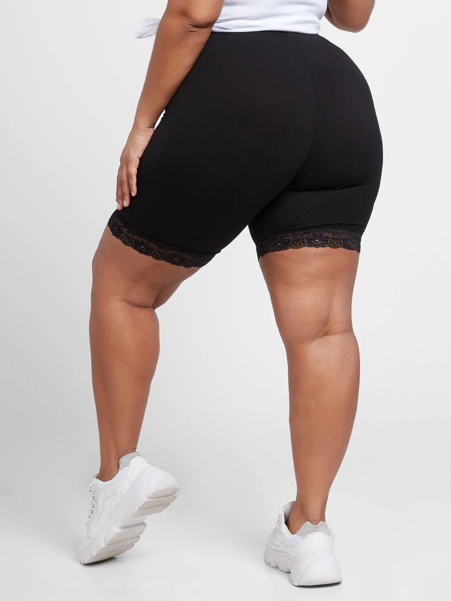 Audrey Lace Trim Bike Shorts - Image 3