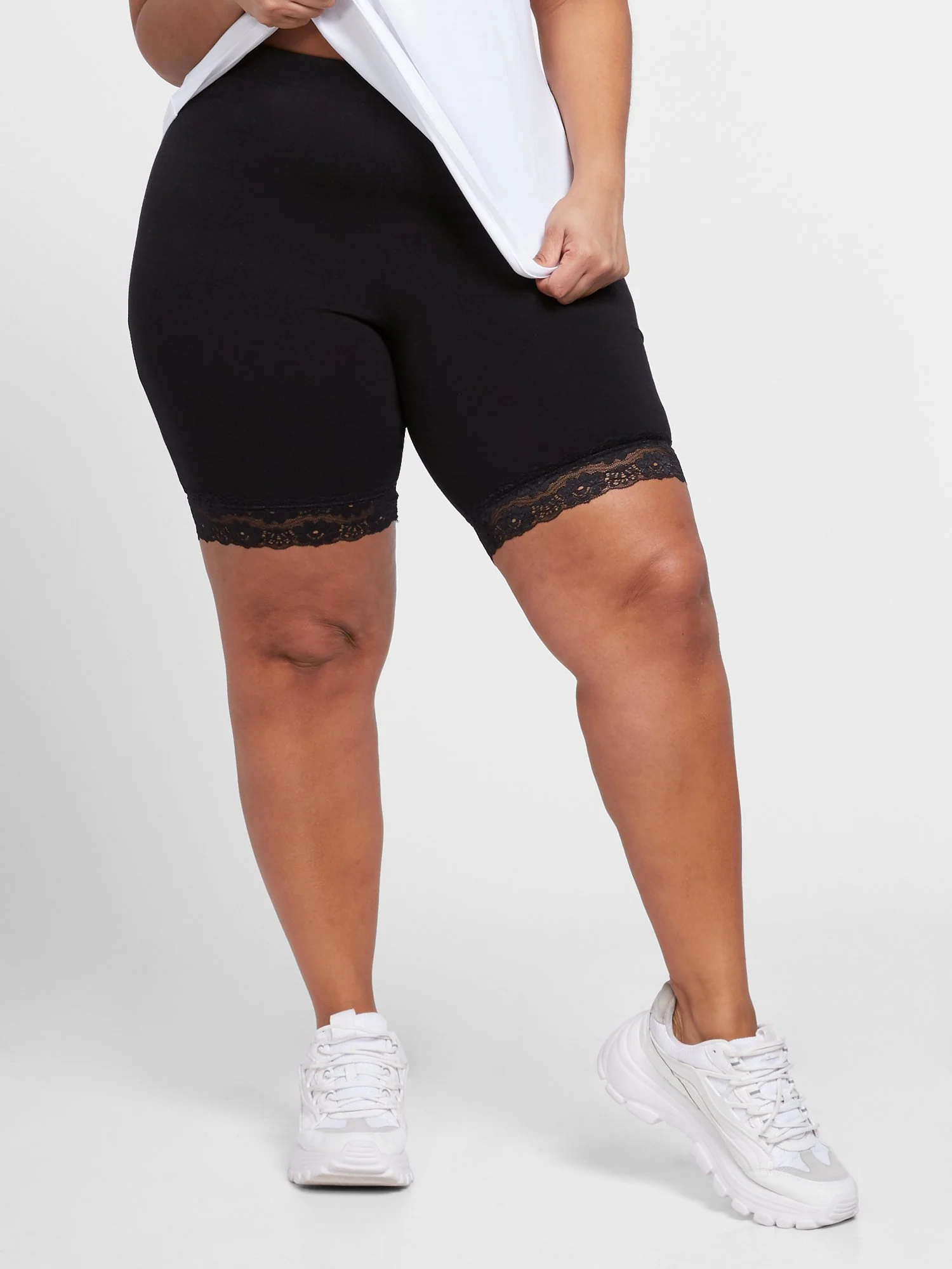 Audrey Lace Trim Bike Shorts - Image 5