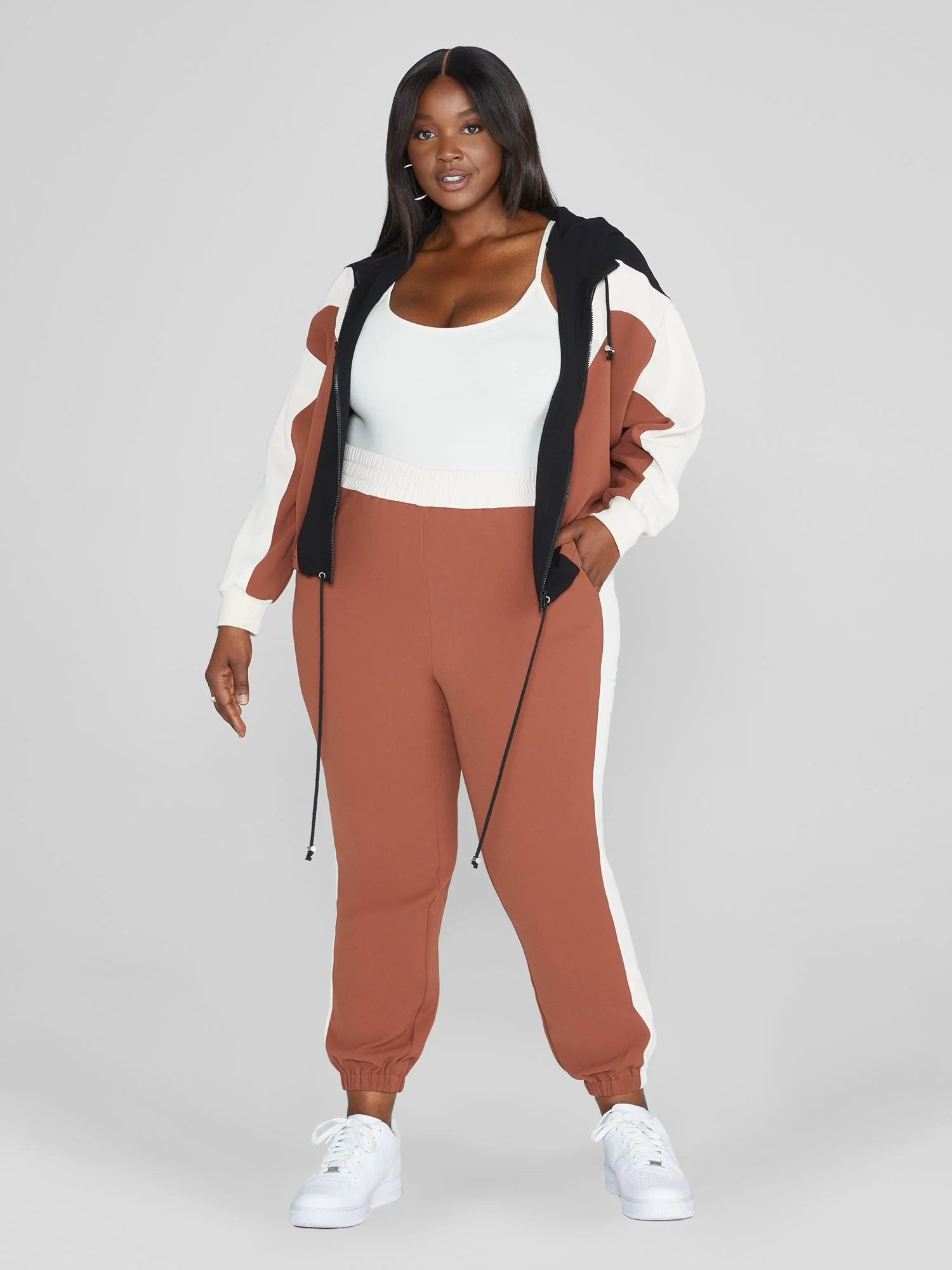 Audrina Colorblock Hooded Jacket - Image 3