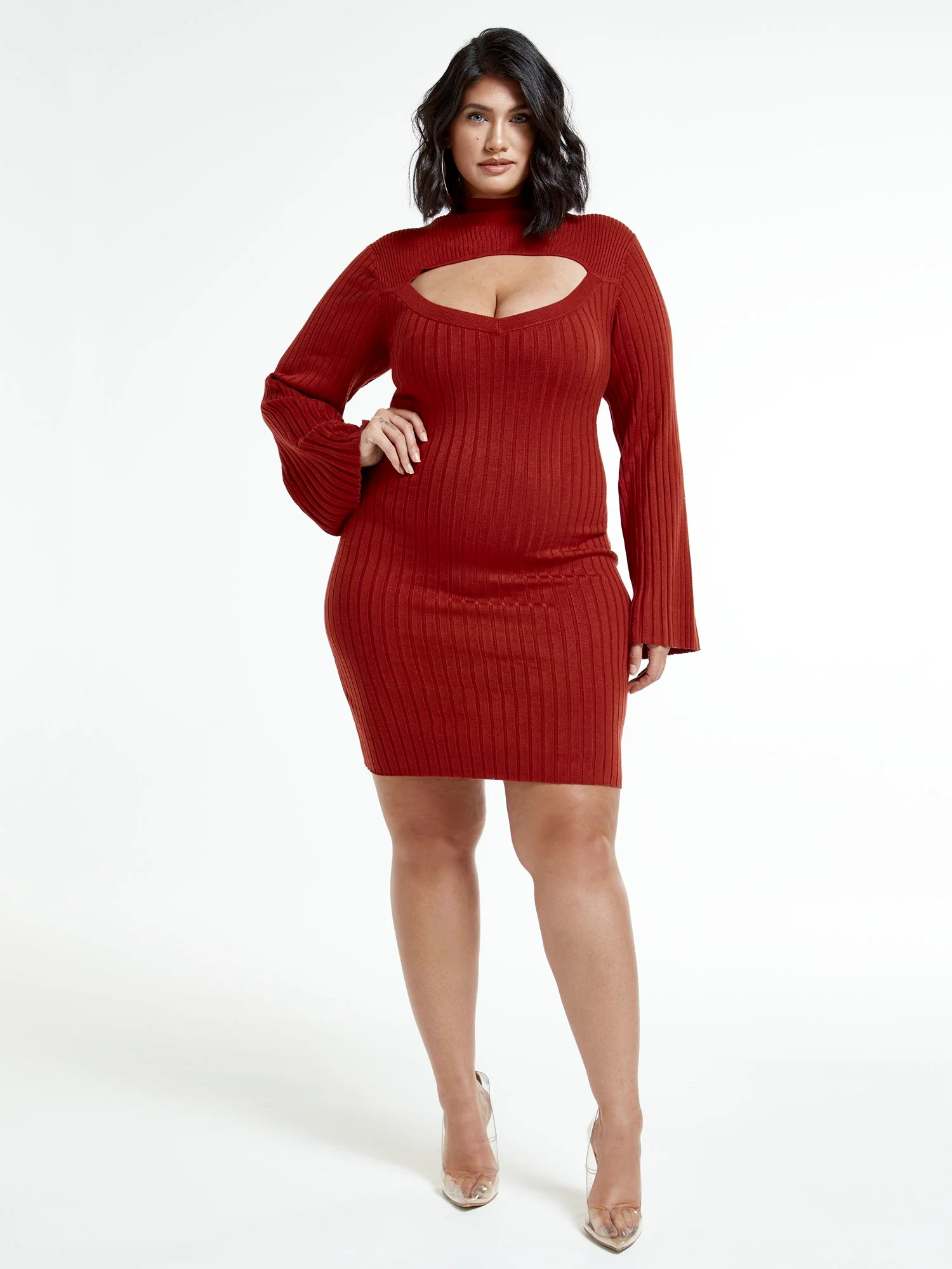 Aviana Cutout Sweater Dress - Image 4