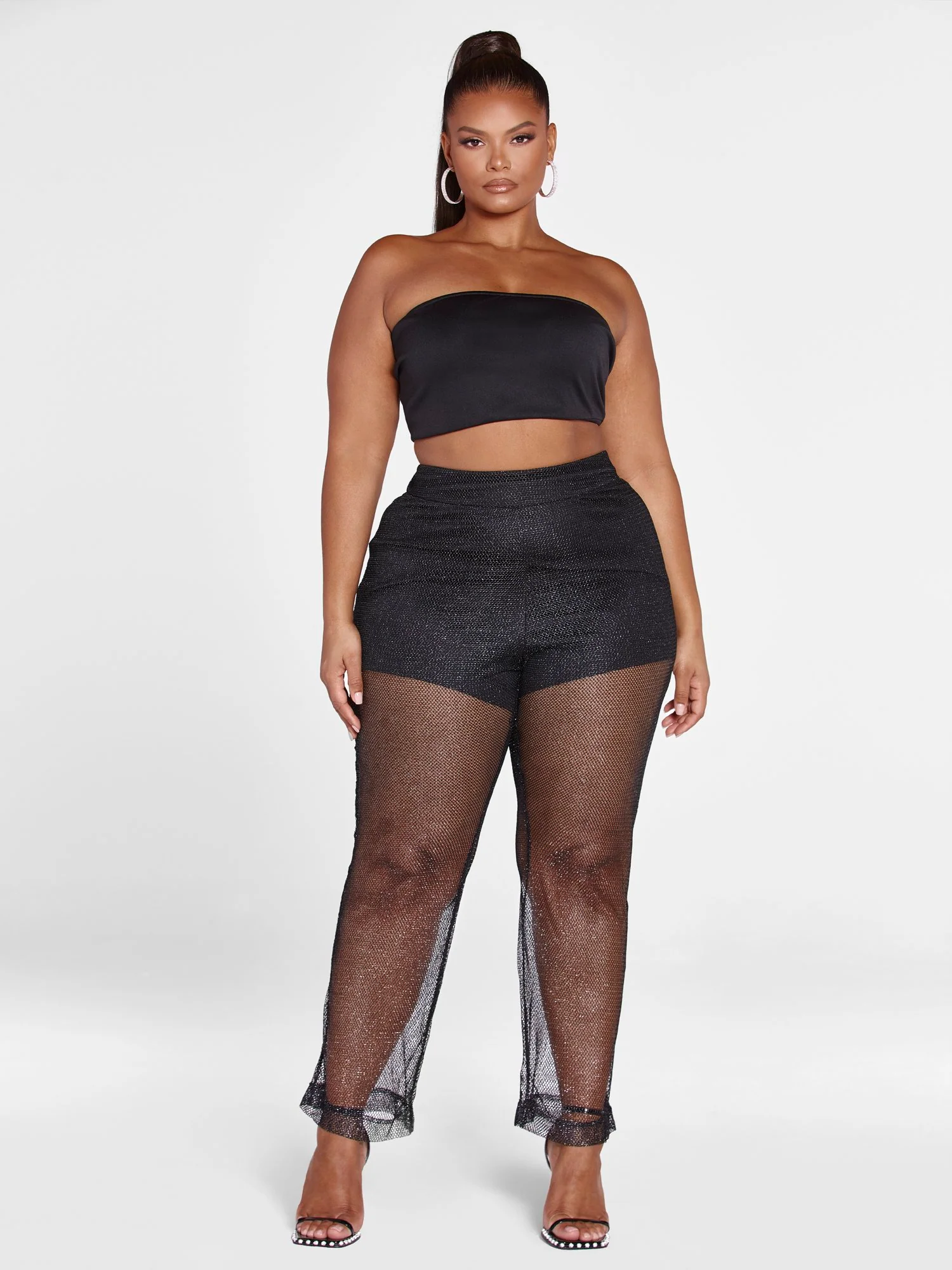 Bailey Metallic Mesh Pants - Image 3