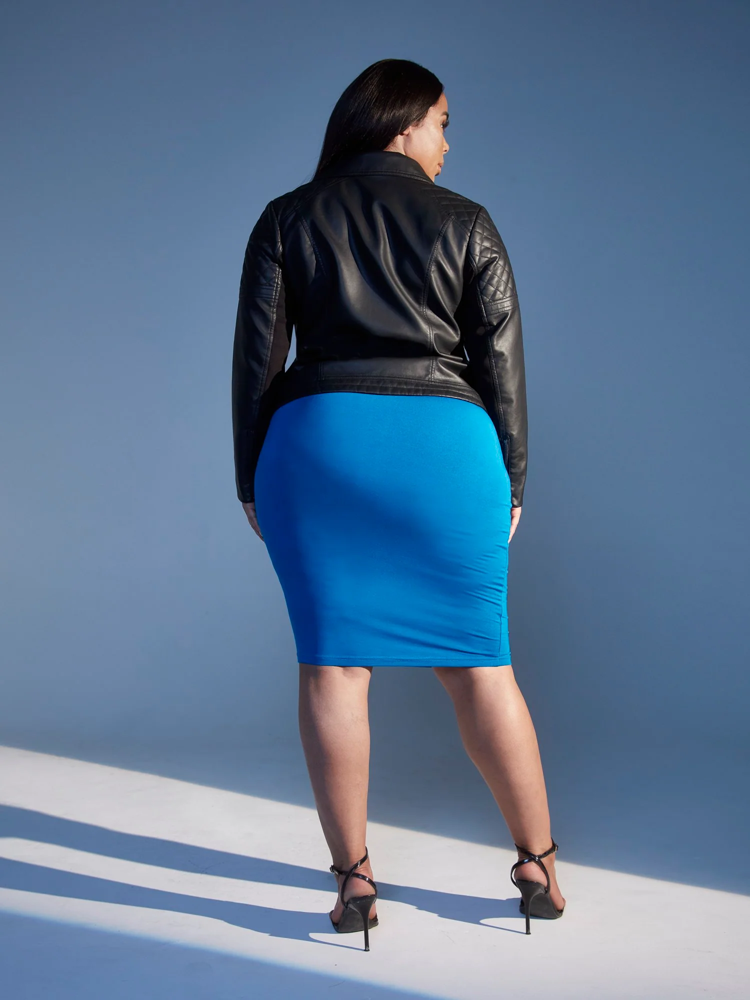 Bianca Faux Leather Moto Jacket - Image 3