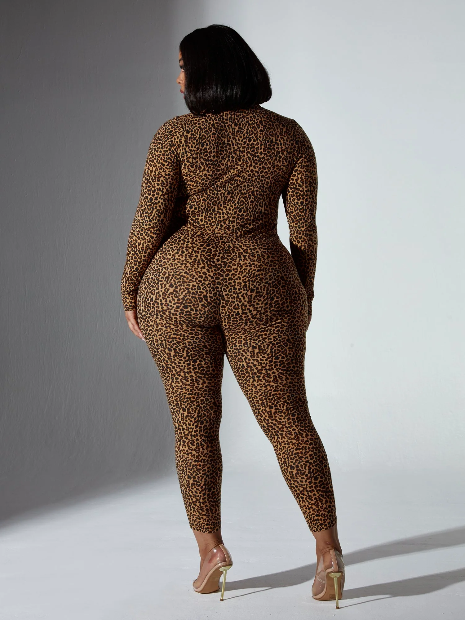Brandee Cheetah Print Catsuit - Image 2
