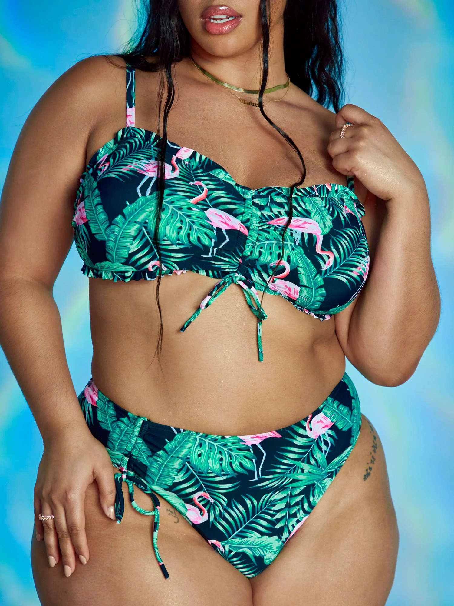 Brianna Ruched Bikini Top - Tabria Majors x FTF - Image 3