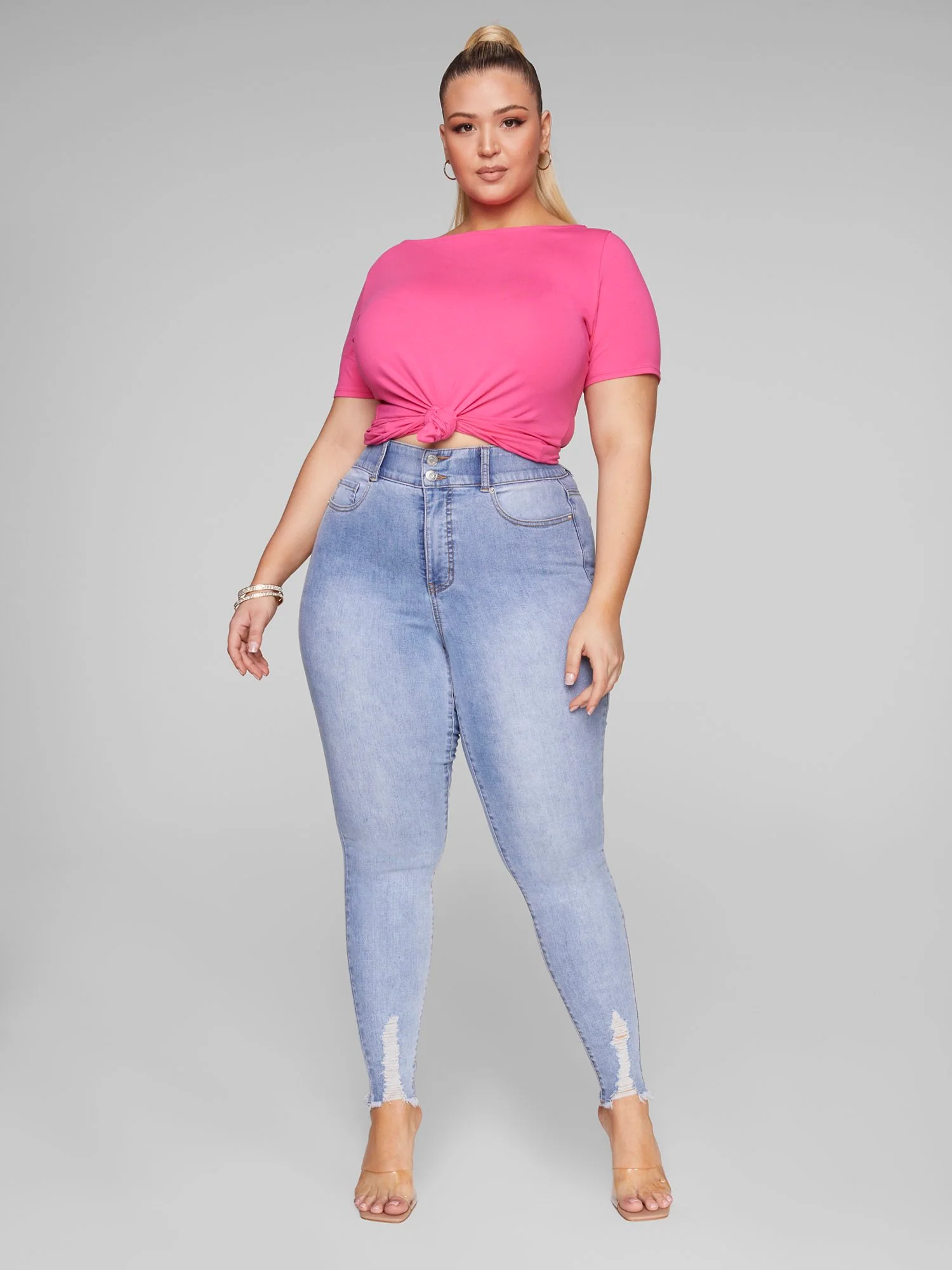 Brielle Bateau Neck Knit Tee - Image 9