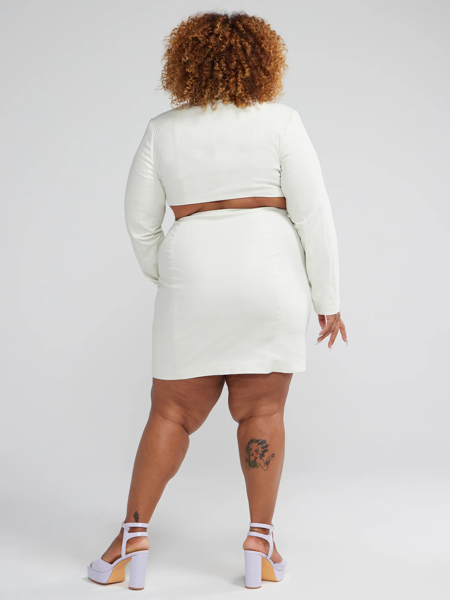 Camella Linen Cutout Blazer Dress - Image 4