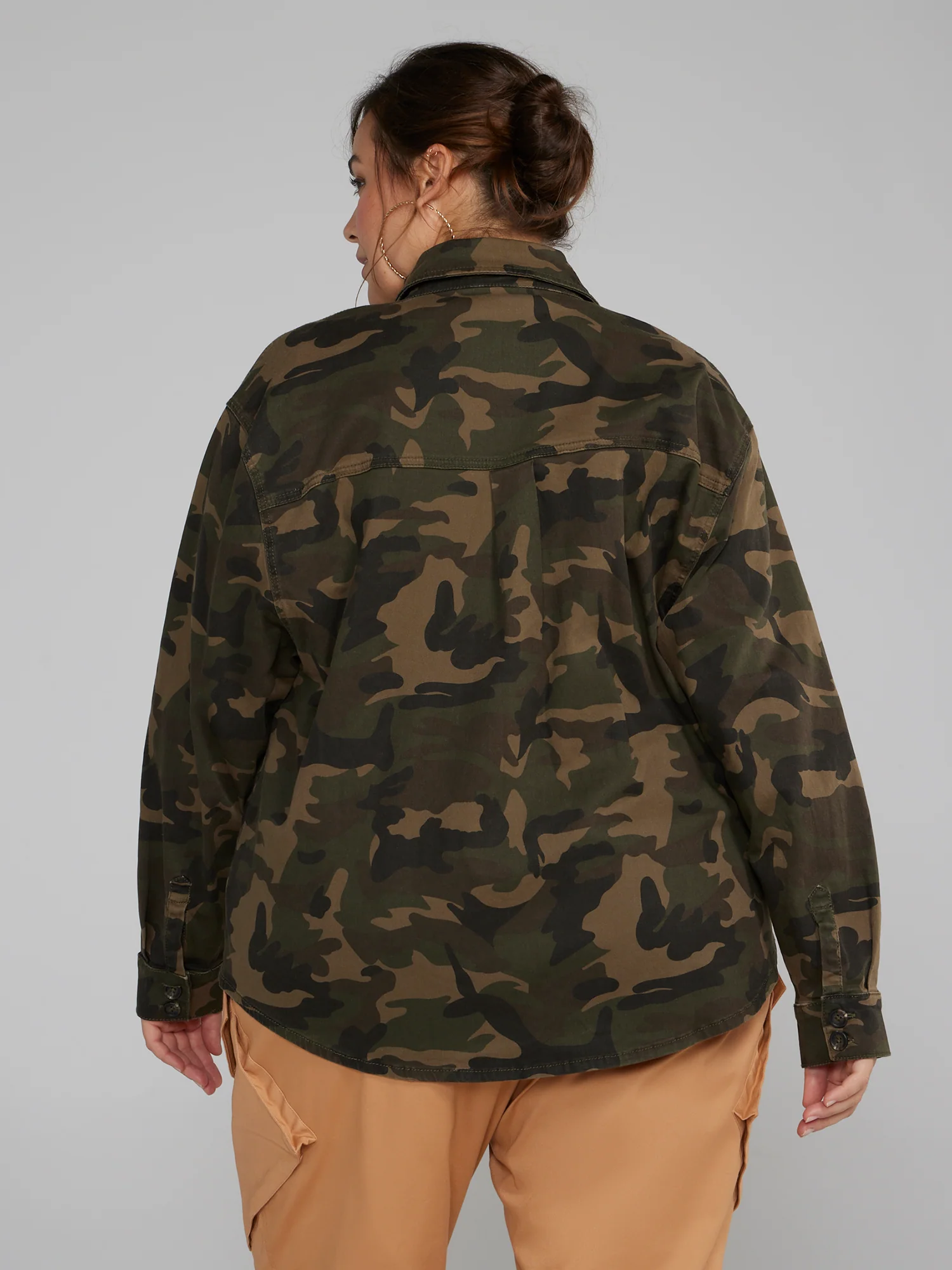 Camouflage Denim Shacket - Image 3