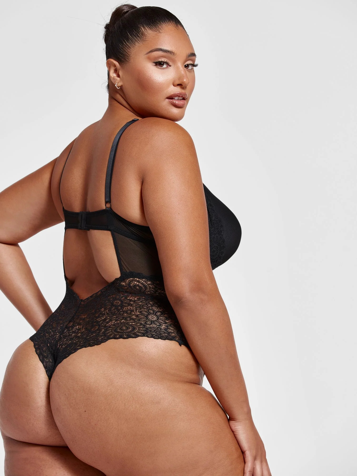 Carla Lace and Mesh Bodysuit - Image 3