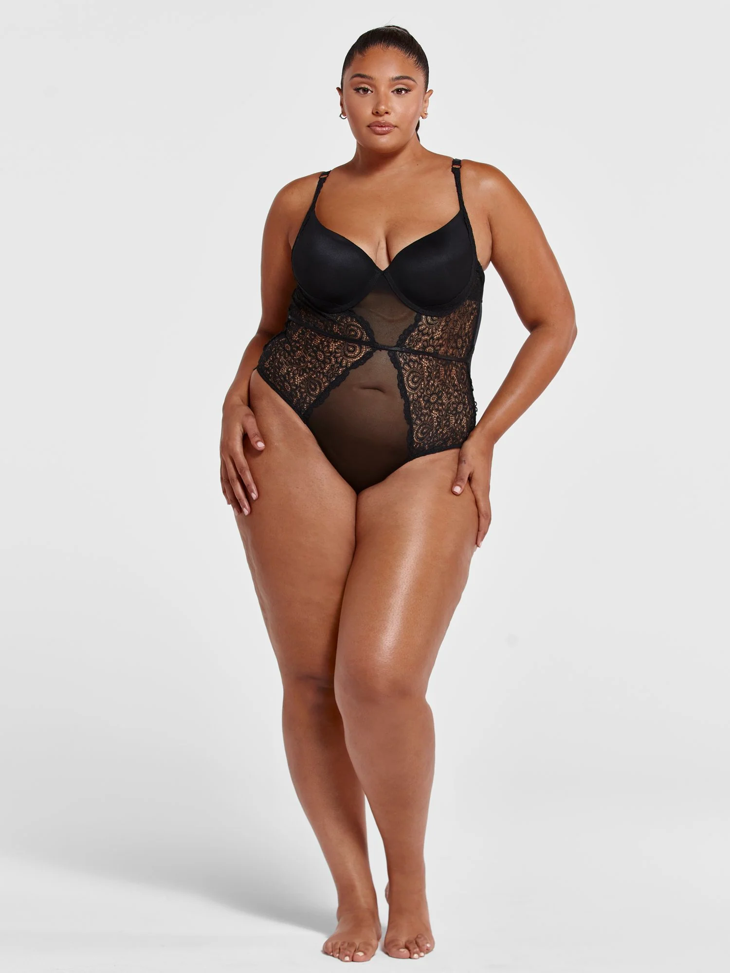 Carla Lace and Mesh Bodysuit - Image 4