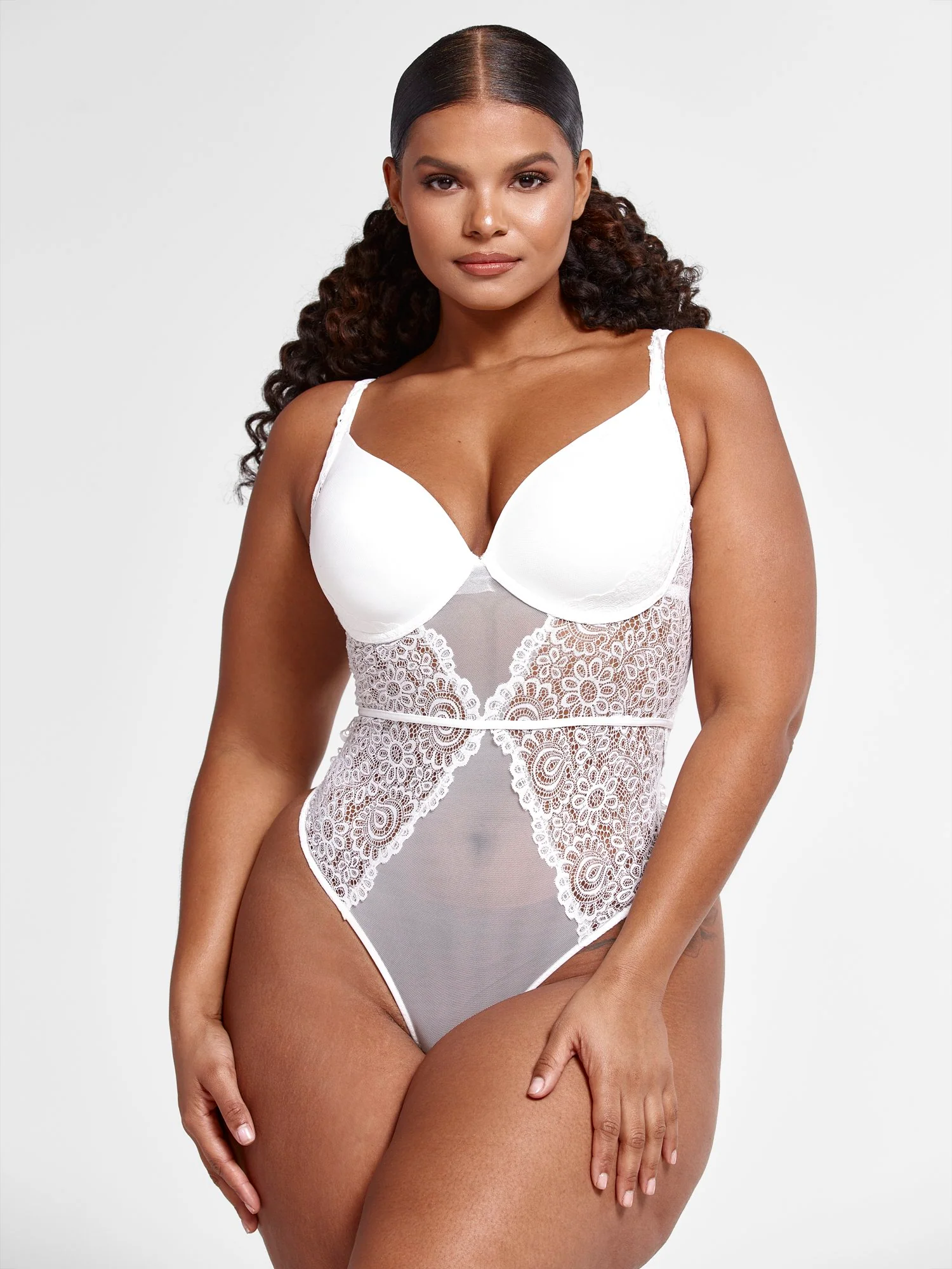 Carla Lace and Mesh Bodysuit - Image 7