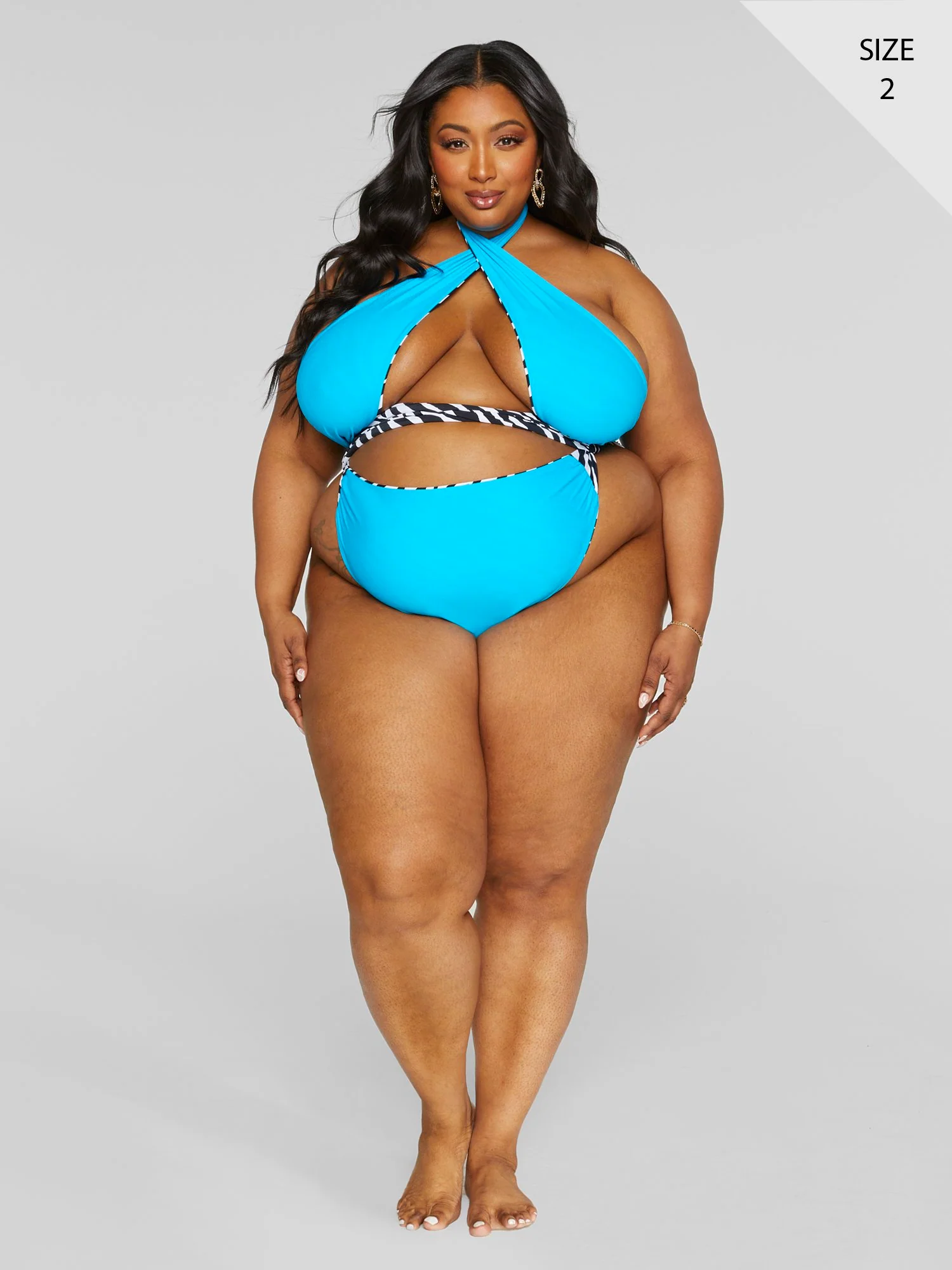 Carmen Reversible Crossneck Print Bikini Top - Image 5