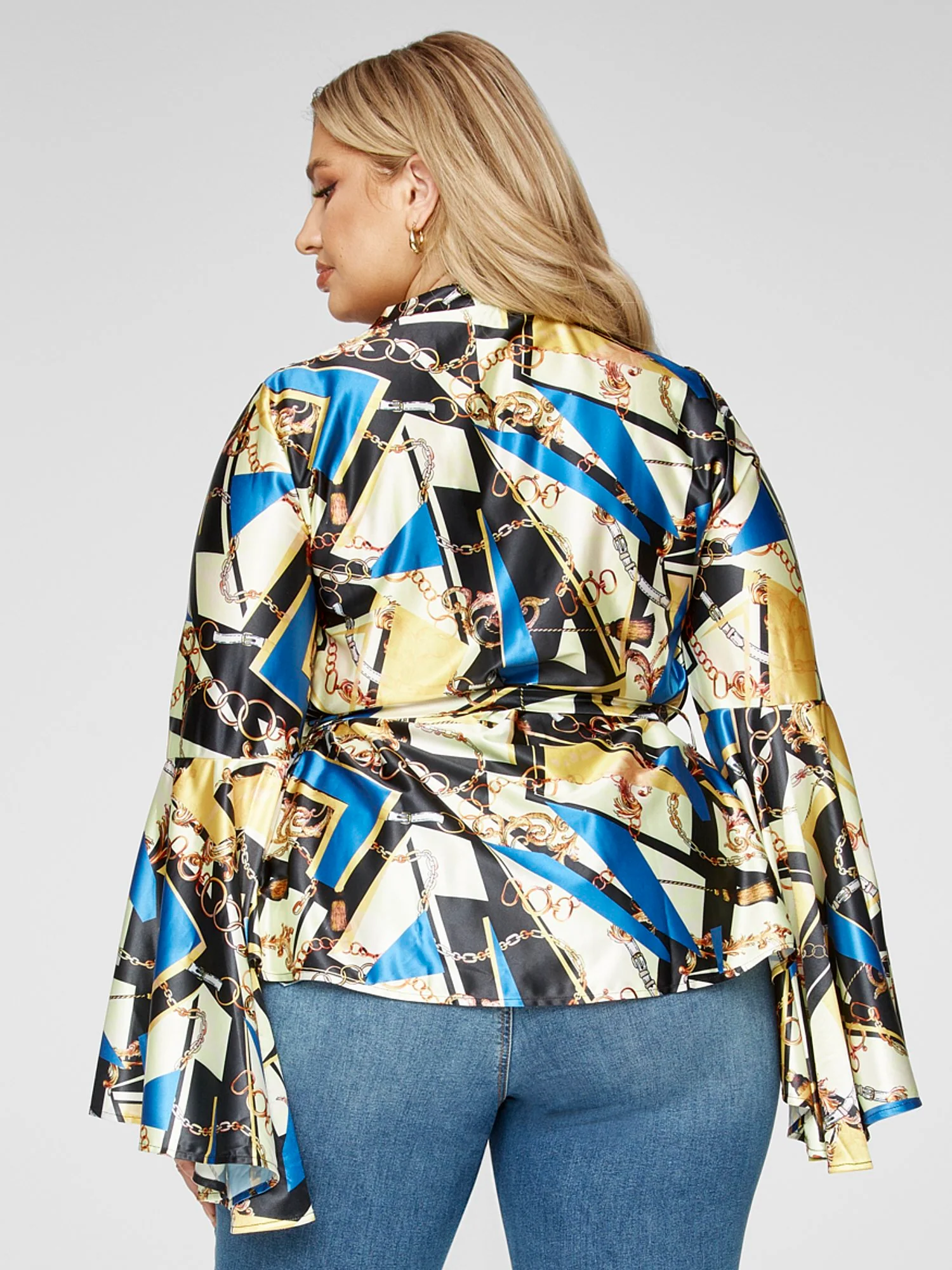 Cassie Chain Print Blouse - Image 3