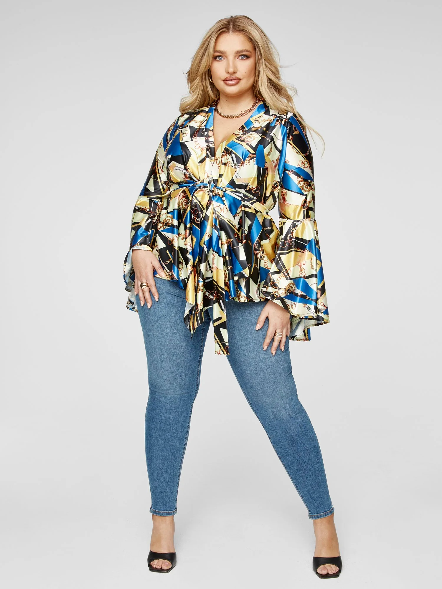 Cassie Chain Print Blouse - Image 4
