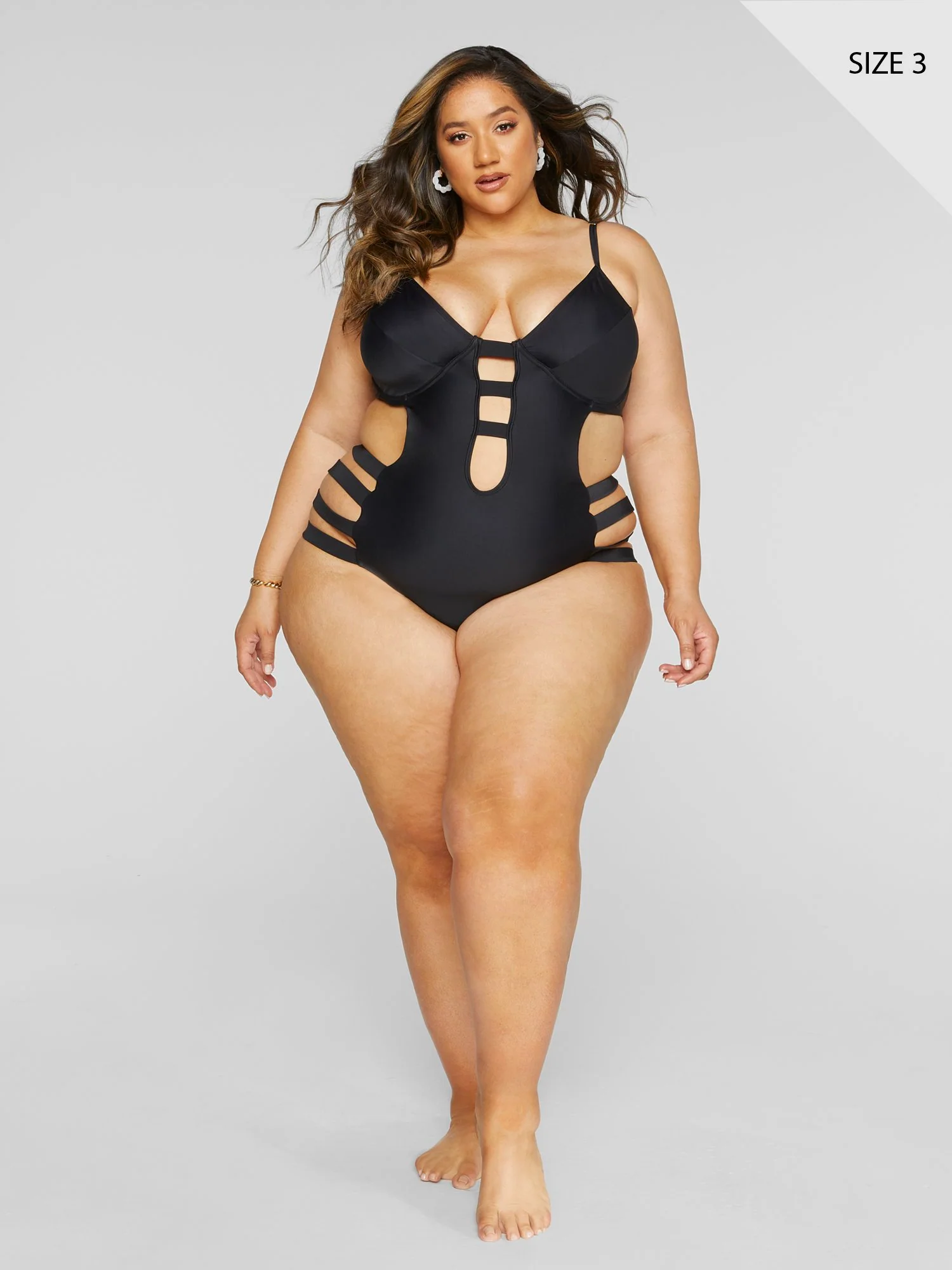 Chandra Caged One-Piece Monokini Swimsuit - Image 6