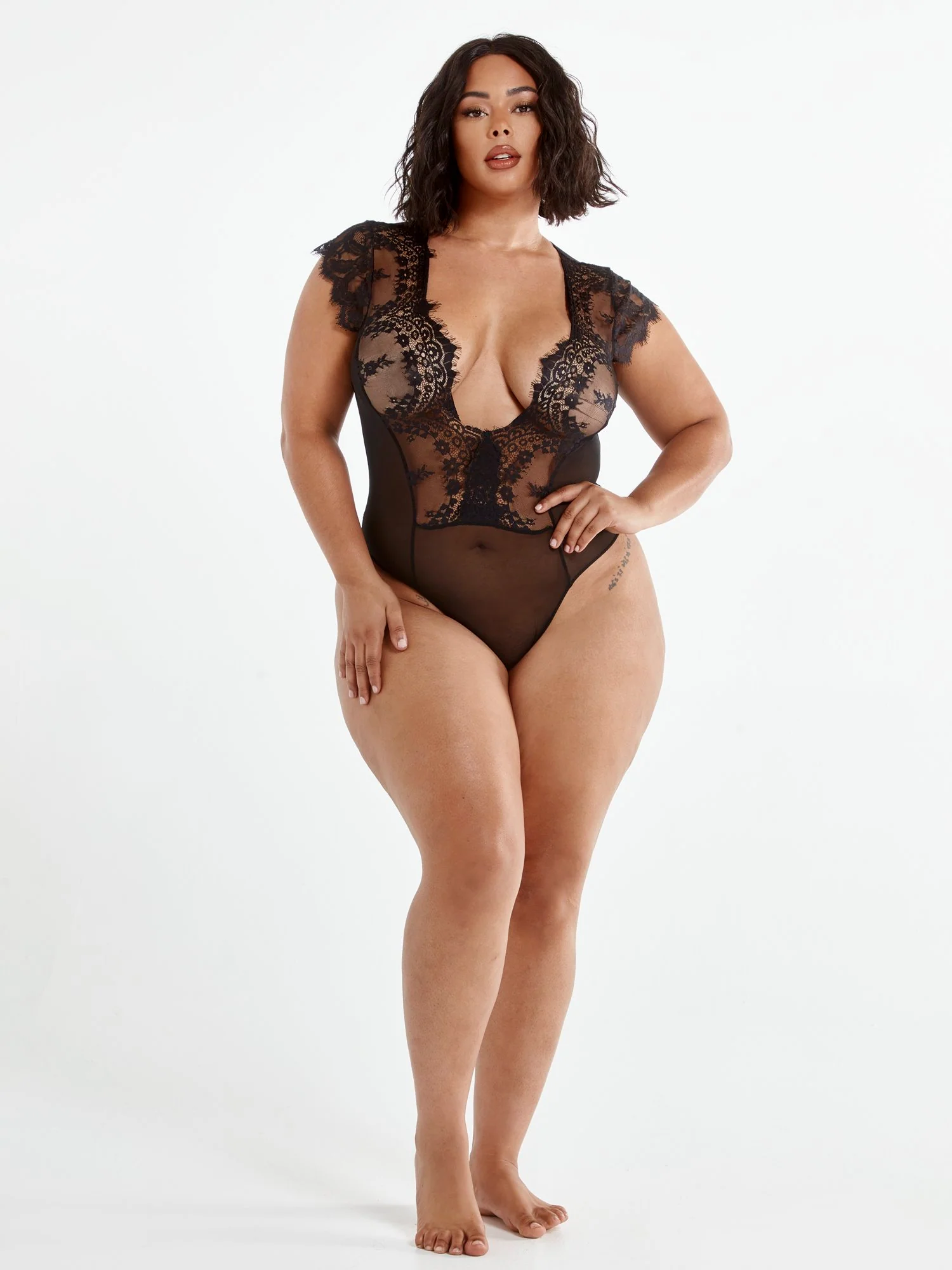 Charlotte Mesh Lace Bodysuit - Image 4