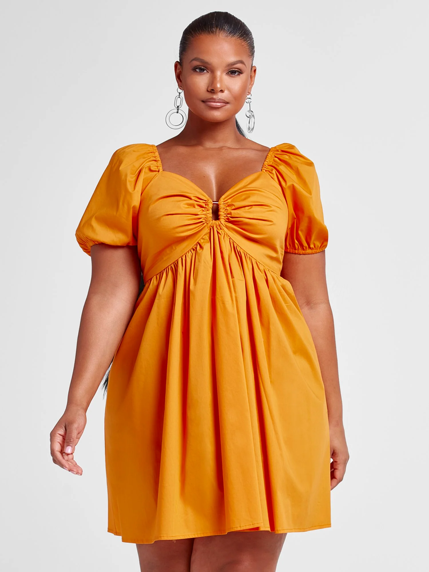 Charlotte Sweetheart Dress with Front Buckle Detail - Image 2