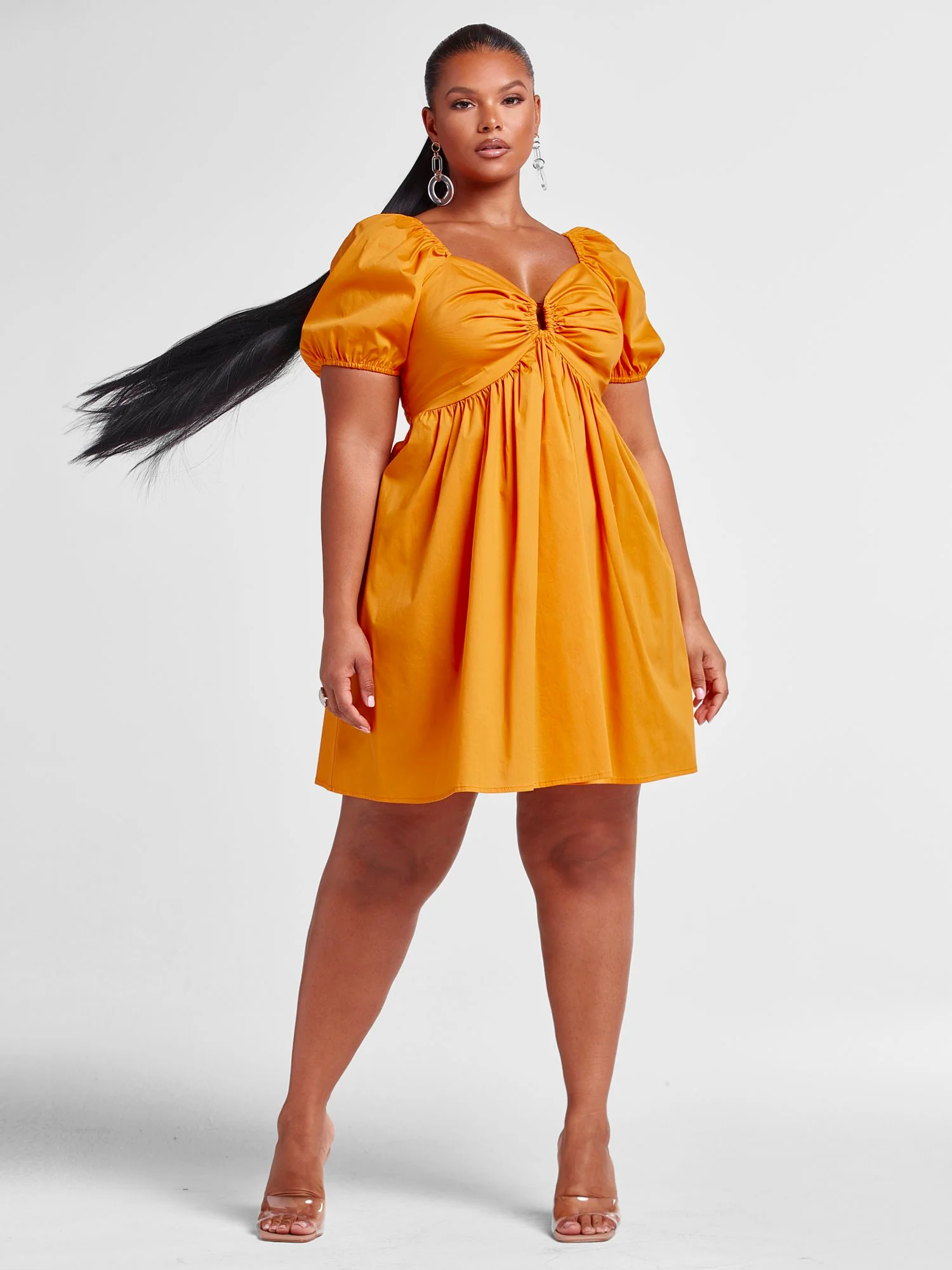 Charlotte Sweetheart Dress with Front Buckle Detail - Image 4