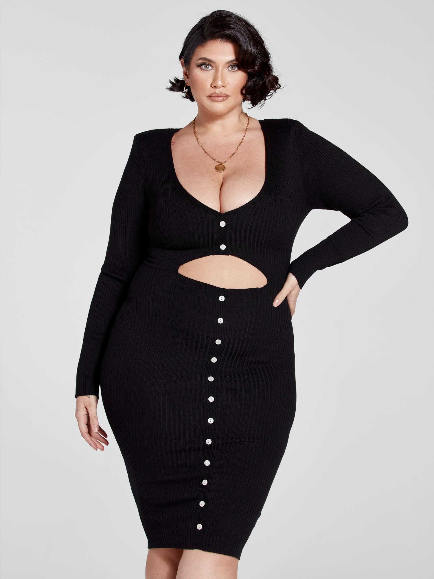 Chelle Cutout Sweater Dress - Image 2
