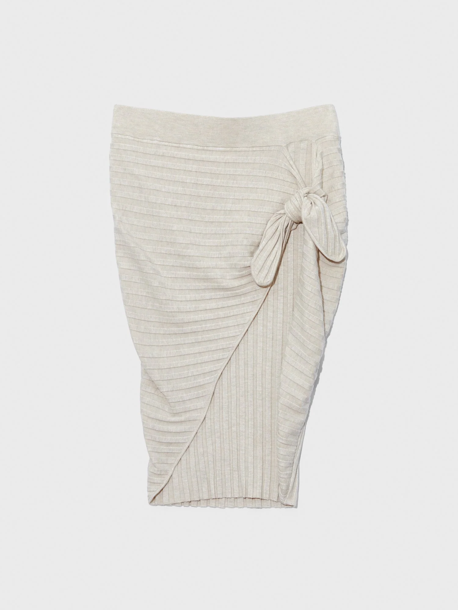 Chiara Knot Front Ribbed Skirt - Image 4
