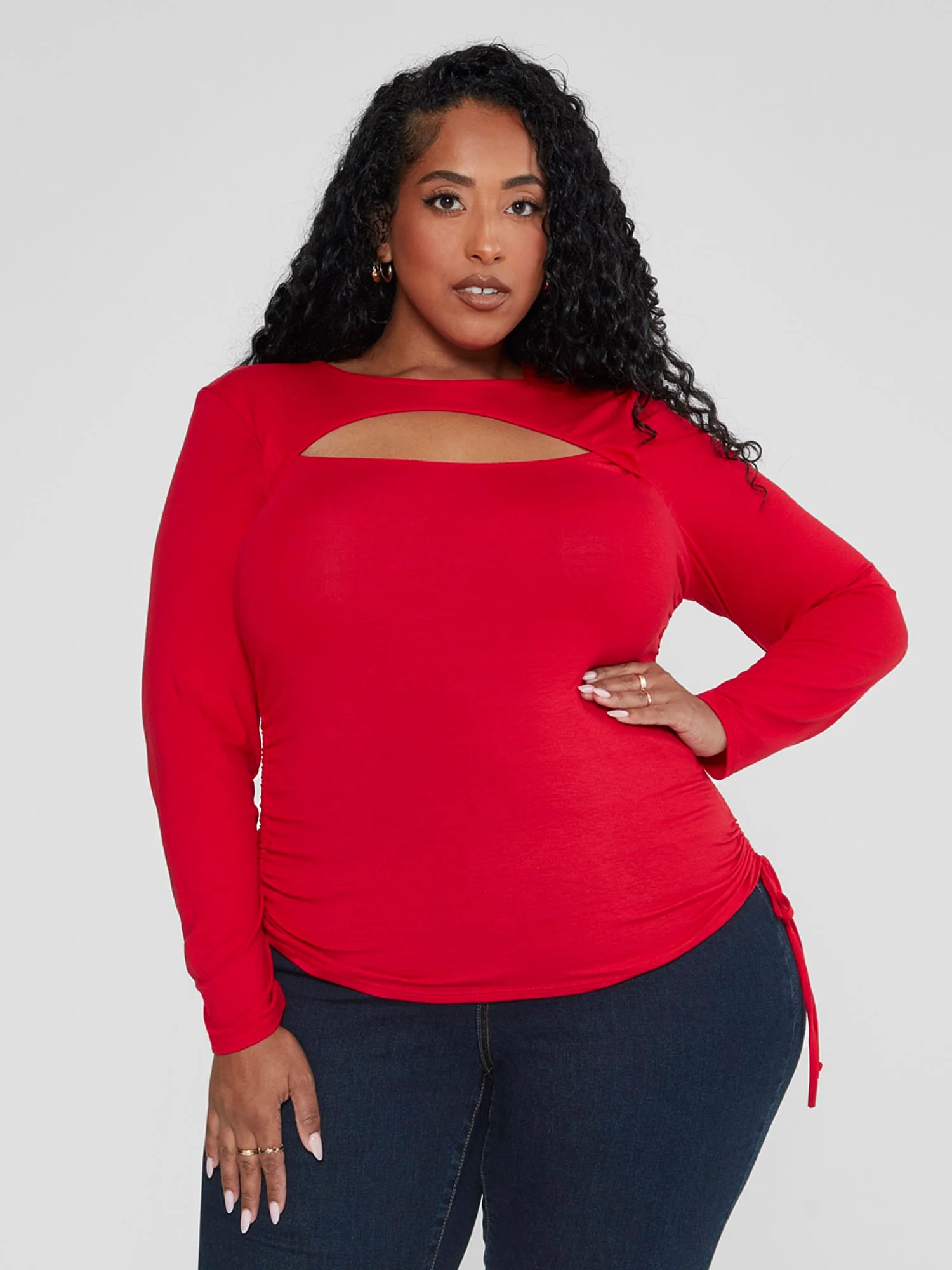 Cici Side Drawstring Top - Image 2