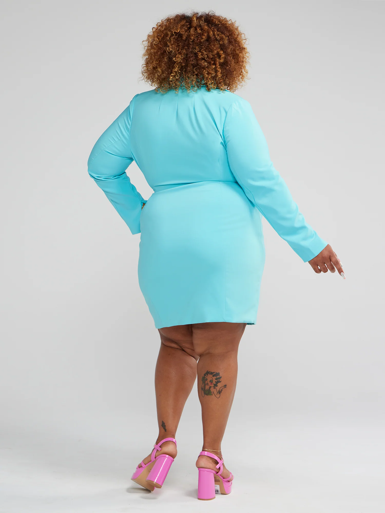 Clarice Tie Waist Blazer Dress - Image 4