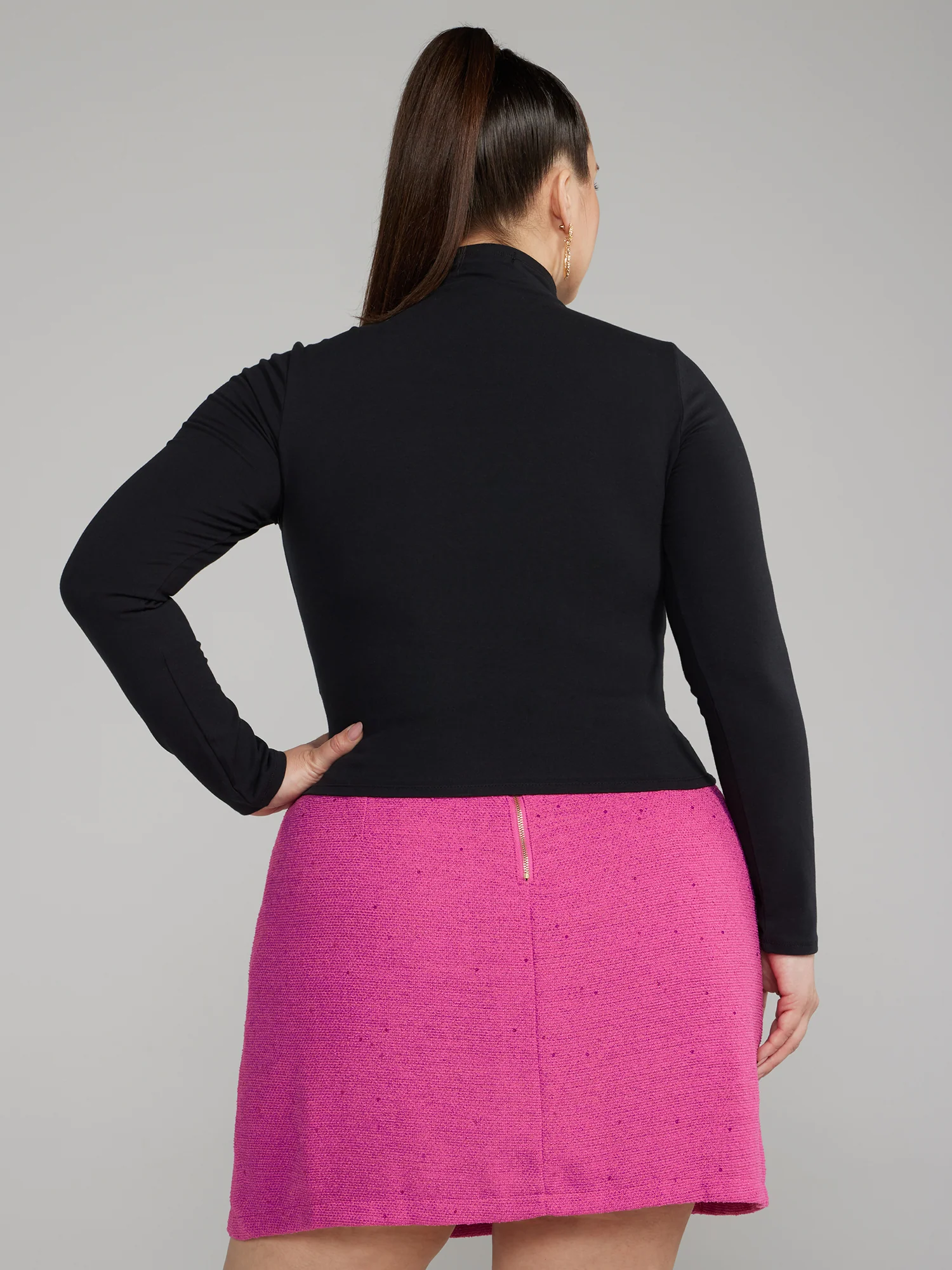 Classic Mockneck Knit Top - Image 3