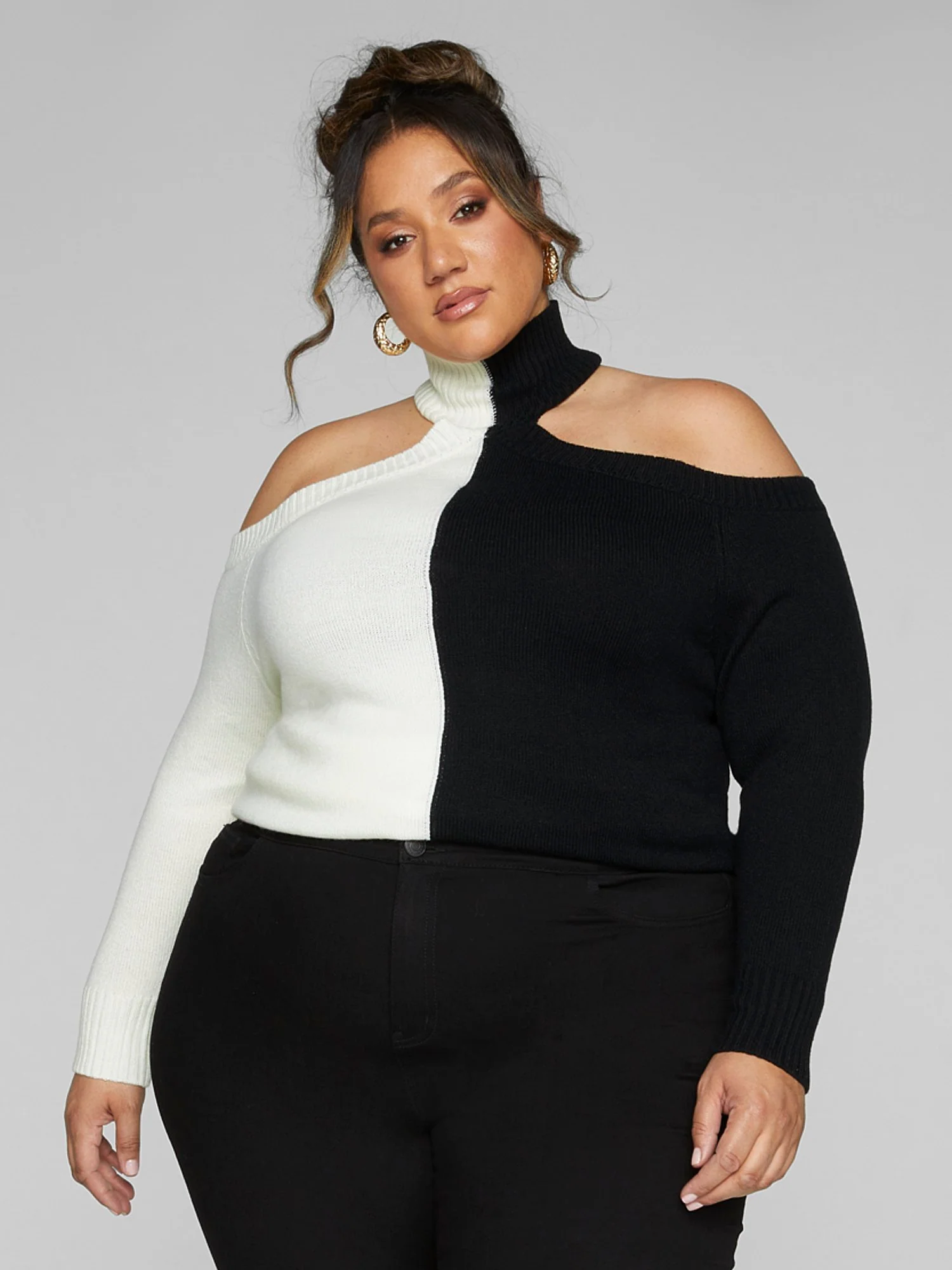 Cleo Colorblock Cutout Sweater - Image 2
