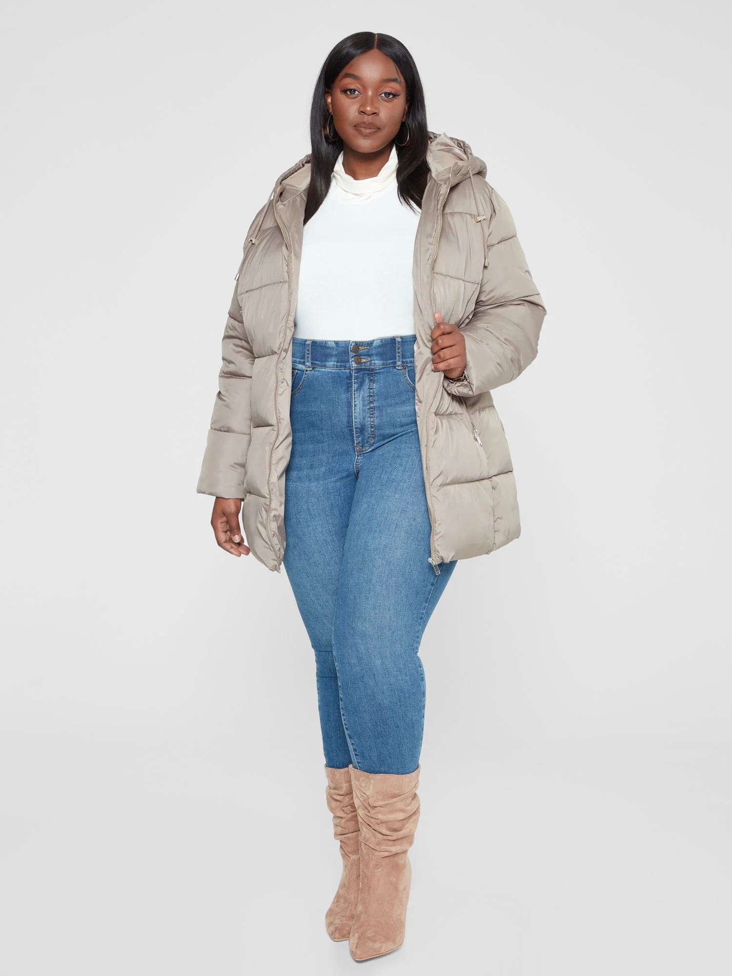 Corinne Hooded Puffer Coat - Image 7