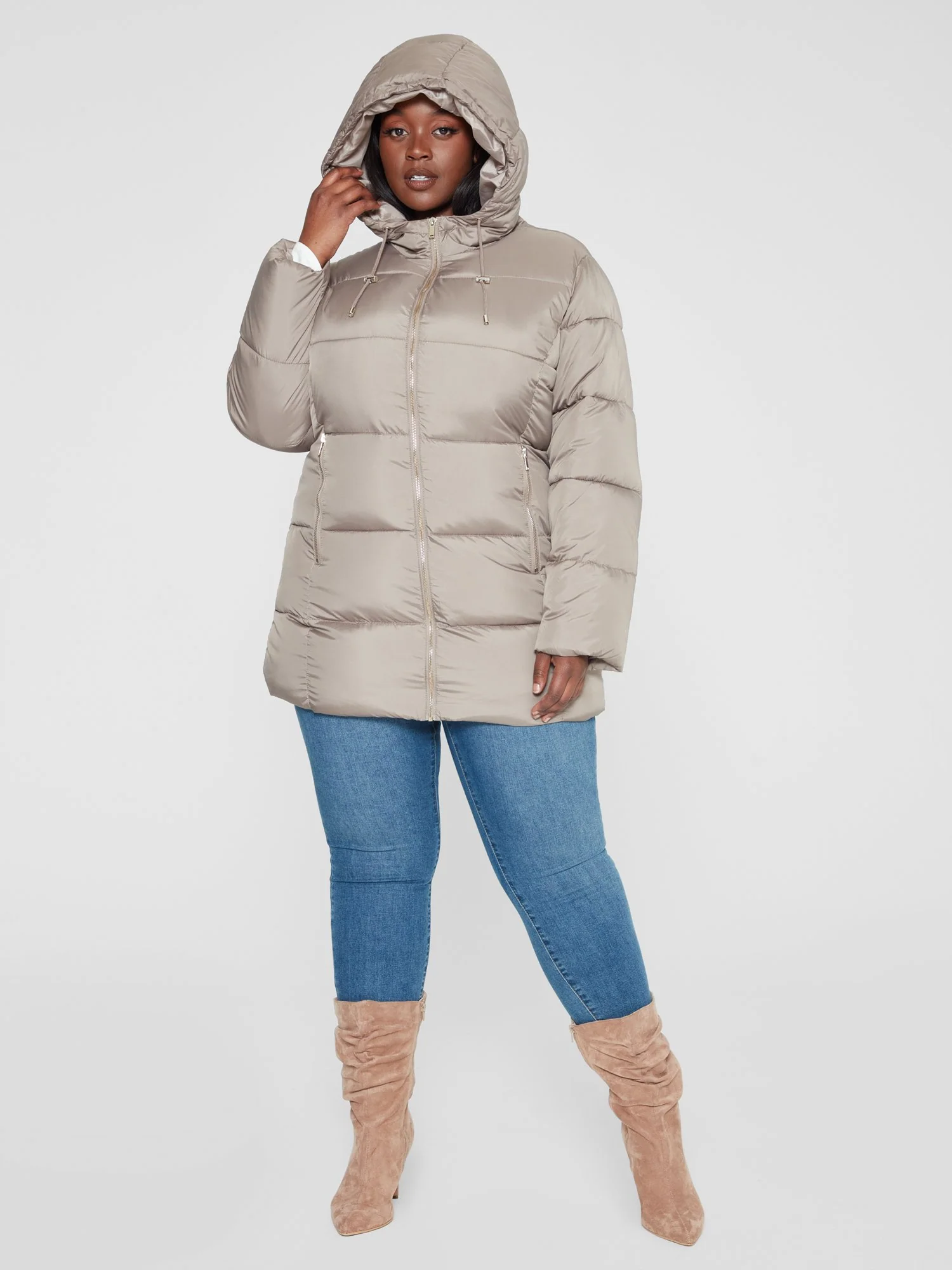 Corinne Hooded Puffer Coat - Image 9