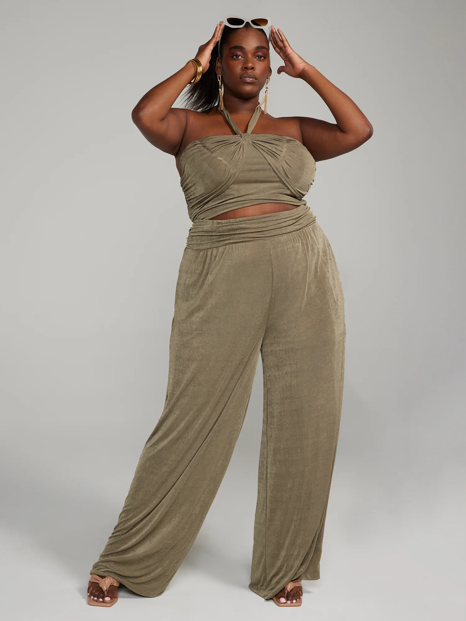 Cropped Halter Neck Top - Image 4