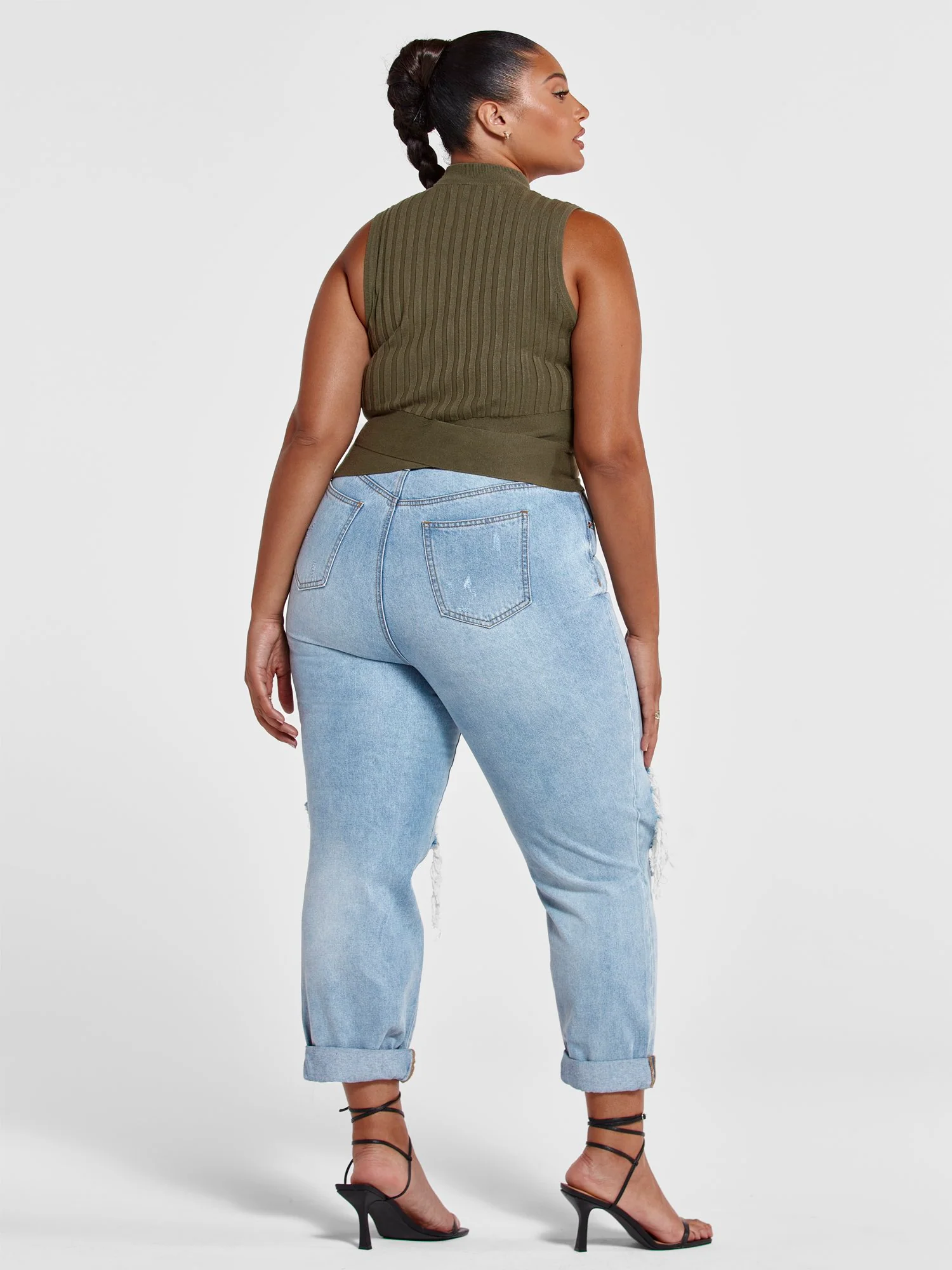 Daja Ribbed Knit Sleeveless Top - Image 5
