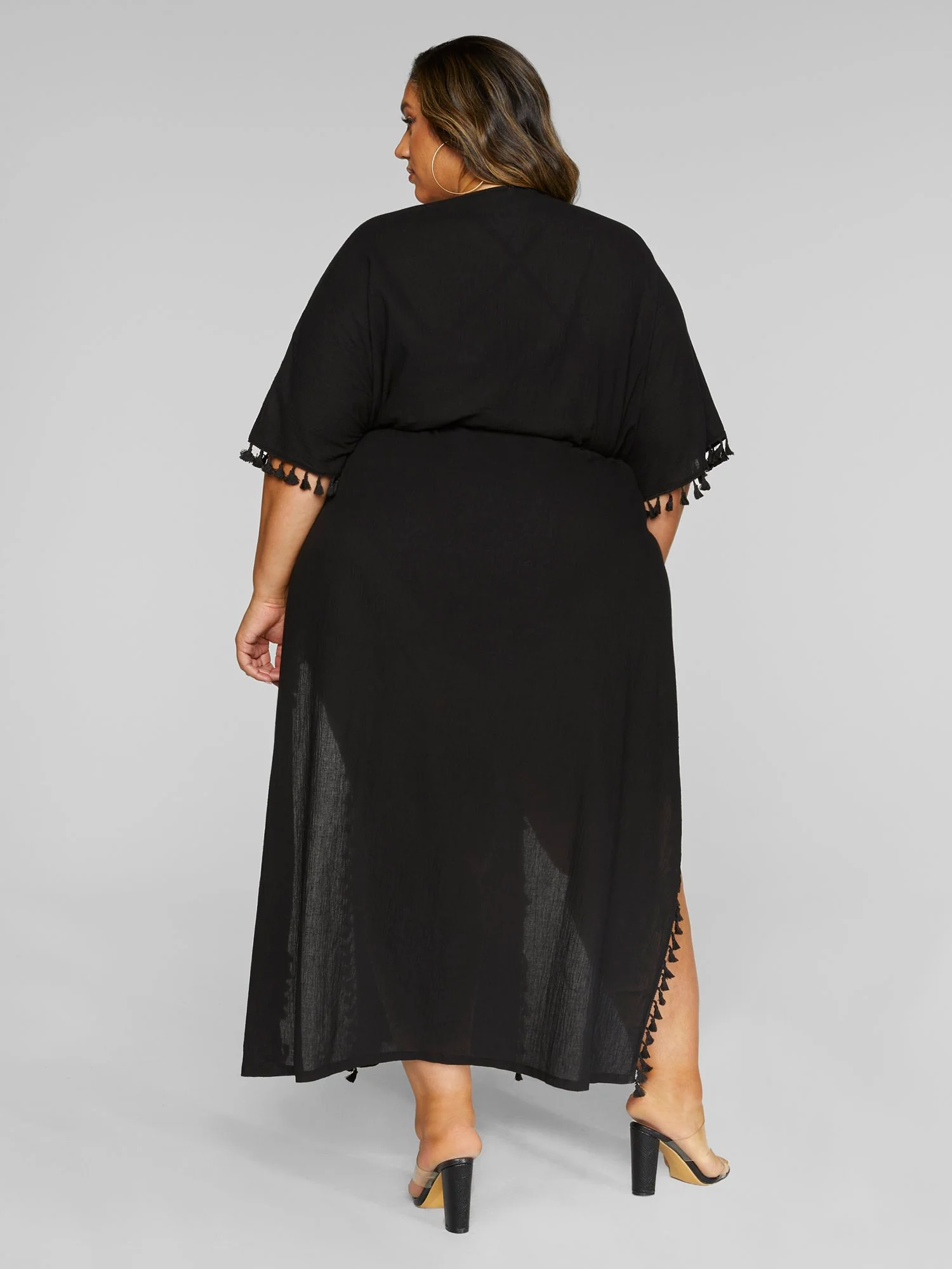 Dalina Fringe Cover-up Dress - Image 4