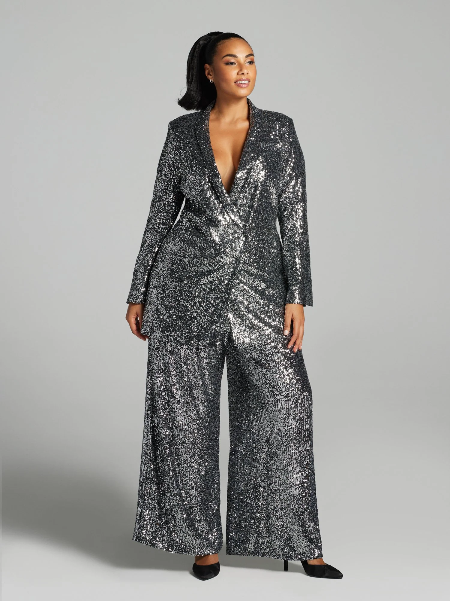 Damaris Sequin Flare Leg Pants - Image 5